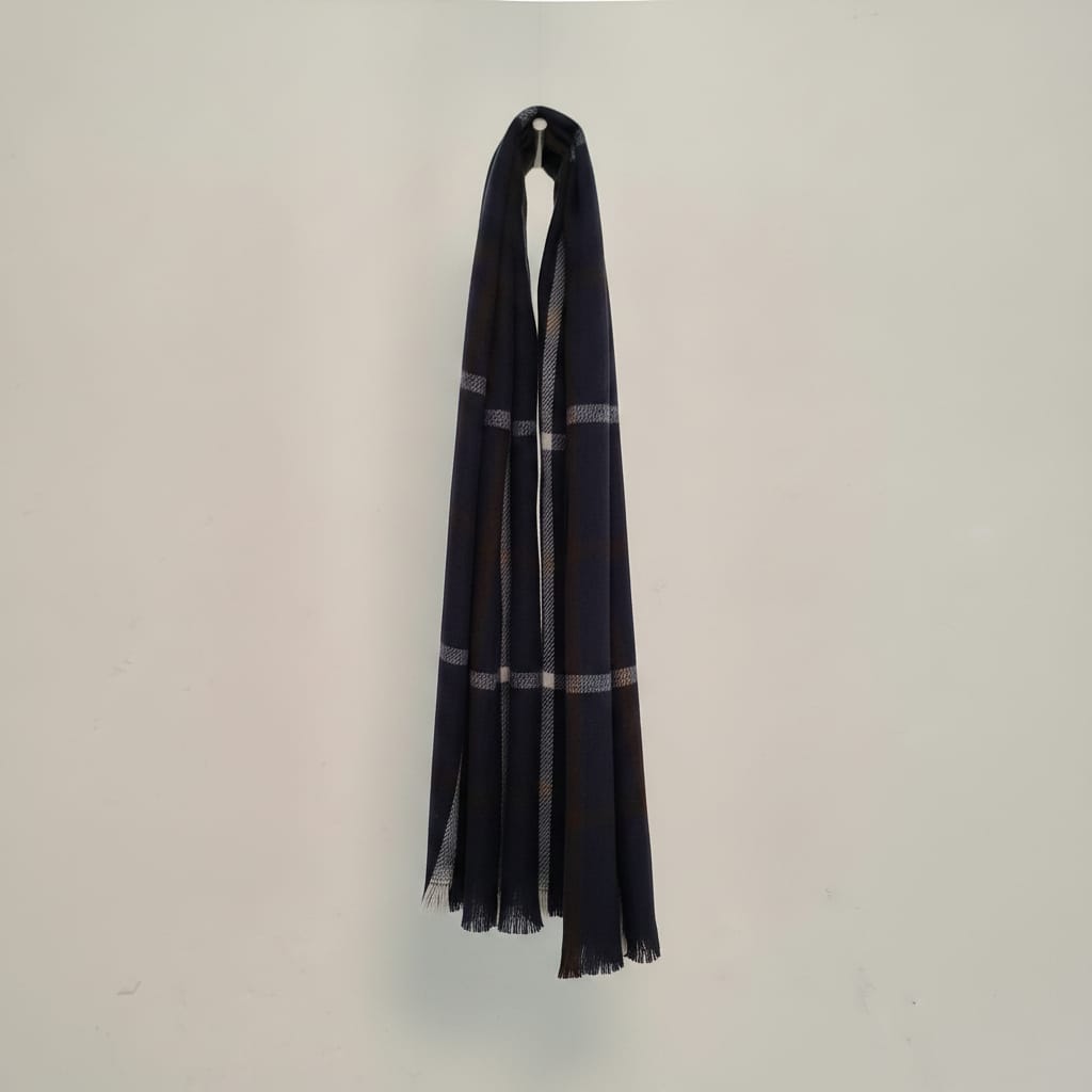 Sciarpa uomo a quadri eleganti - Blu