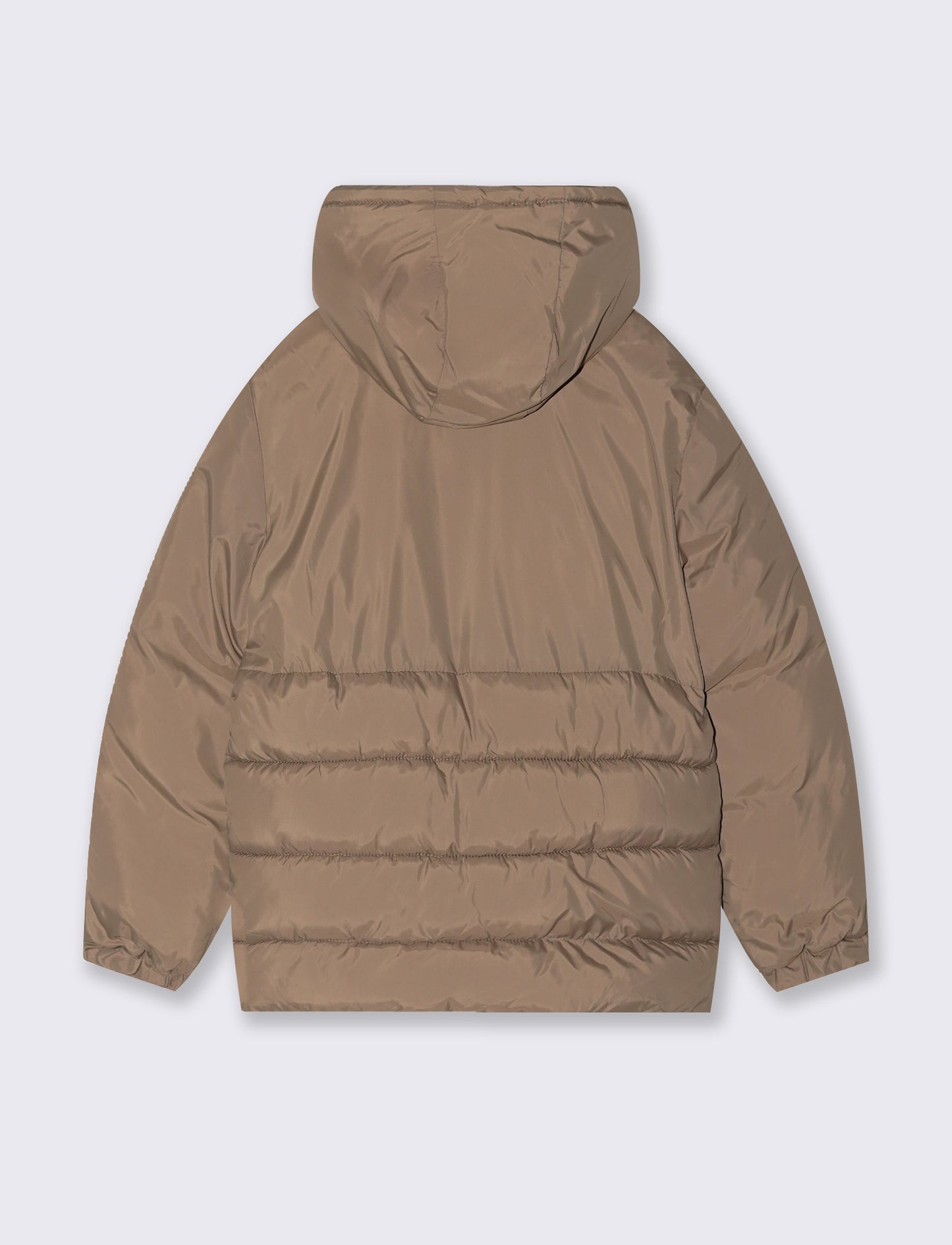 Giubbotto imbottito con cappuccio e tasche - Beige