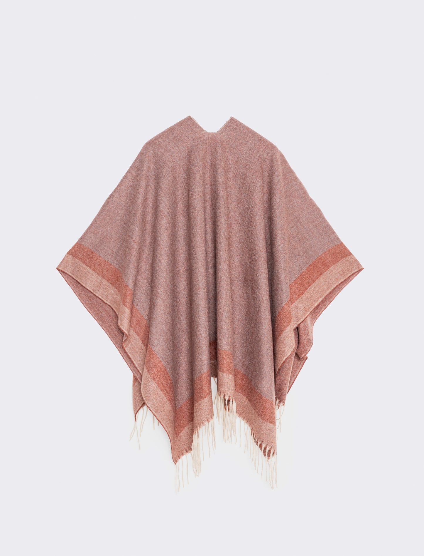 Mantella con frange eleganti - Beige