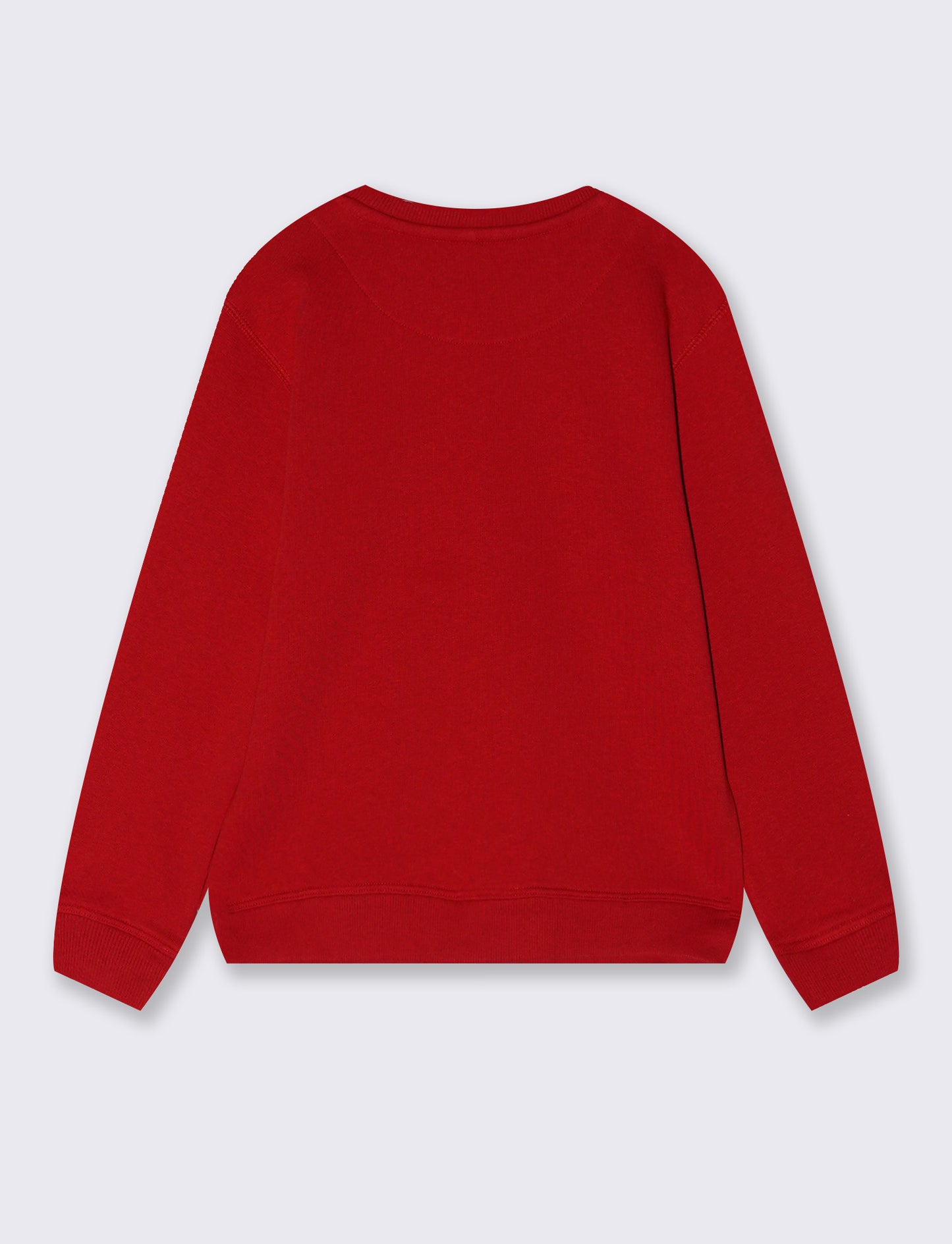 Felpa natalizia girocollo alla moda - Rosso