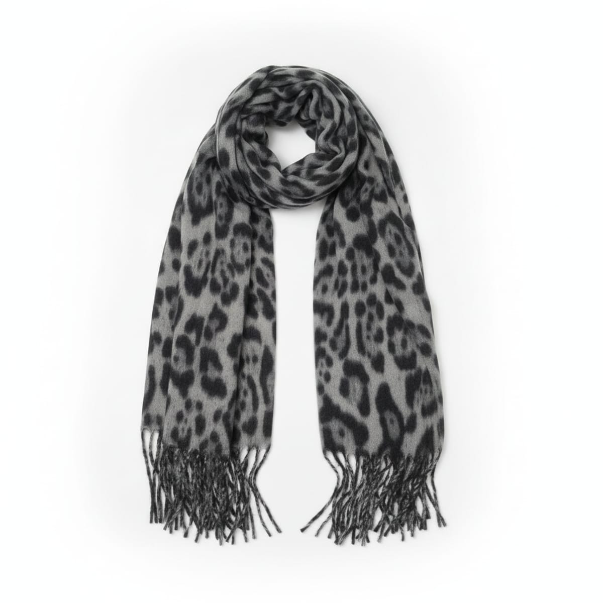 Sciarpa animalier elegante e trendy - Nero