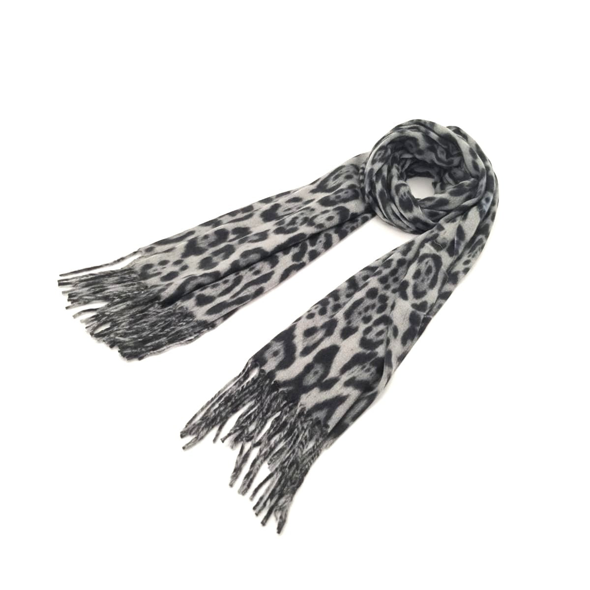 Sciarpa animalier elegante e trendy - Nero