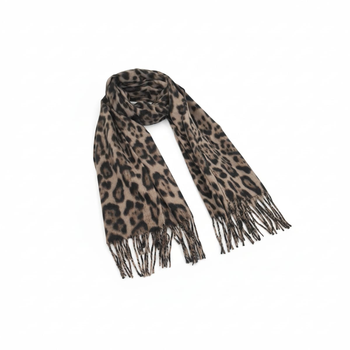 Sciarpa animalier elegante e trendy - Marrone