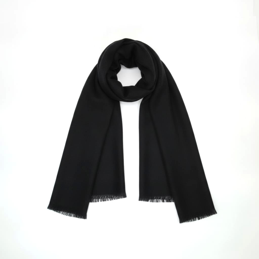 Sciarpa stola 190x190 cm elegante - Nero