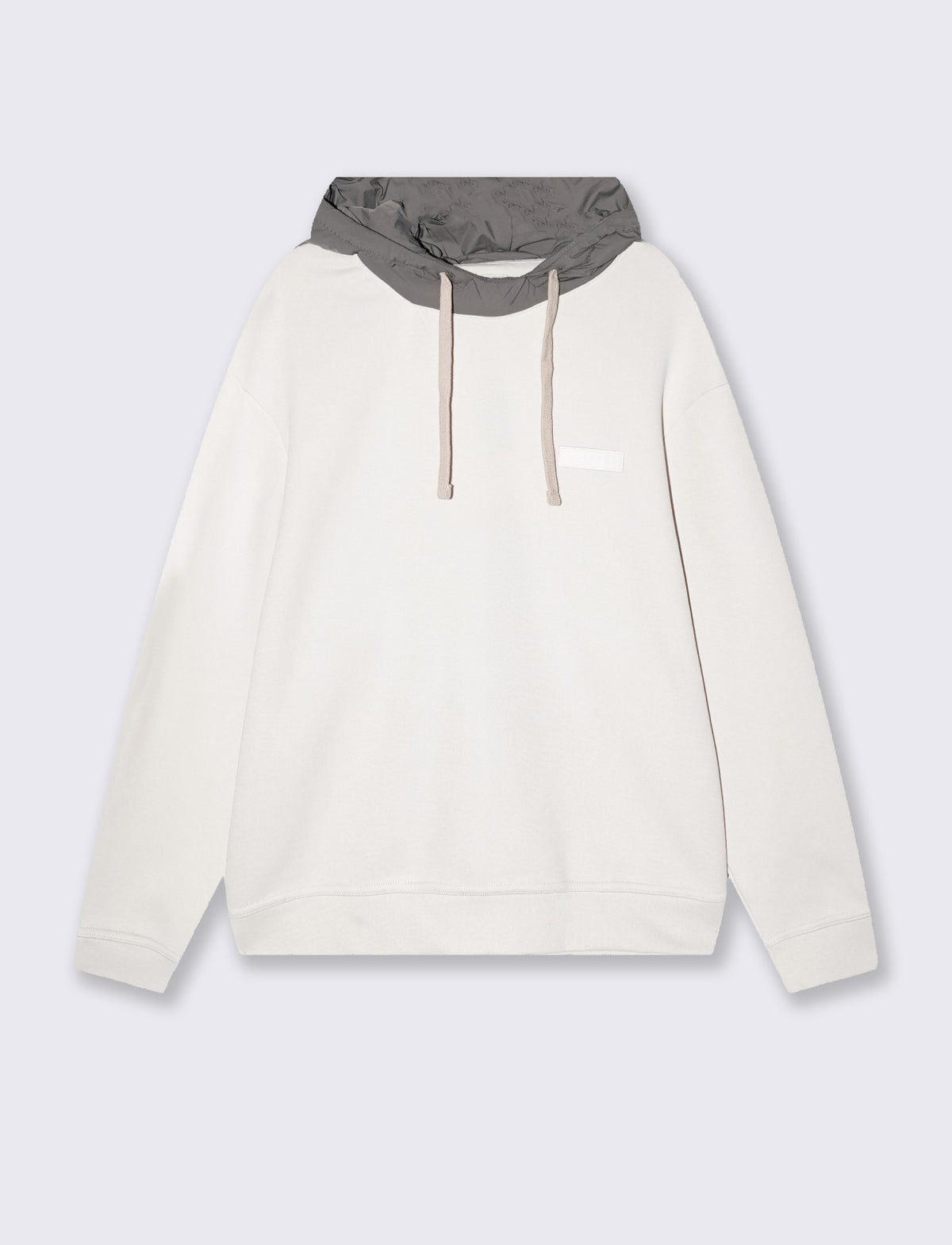 Nylon and Cotton Hooded Sweatshirt - Grey