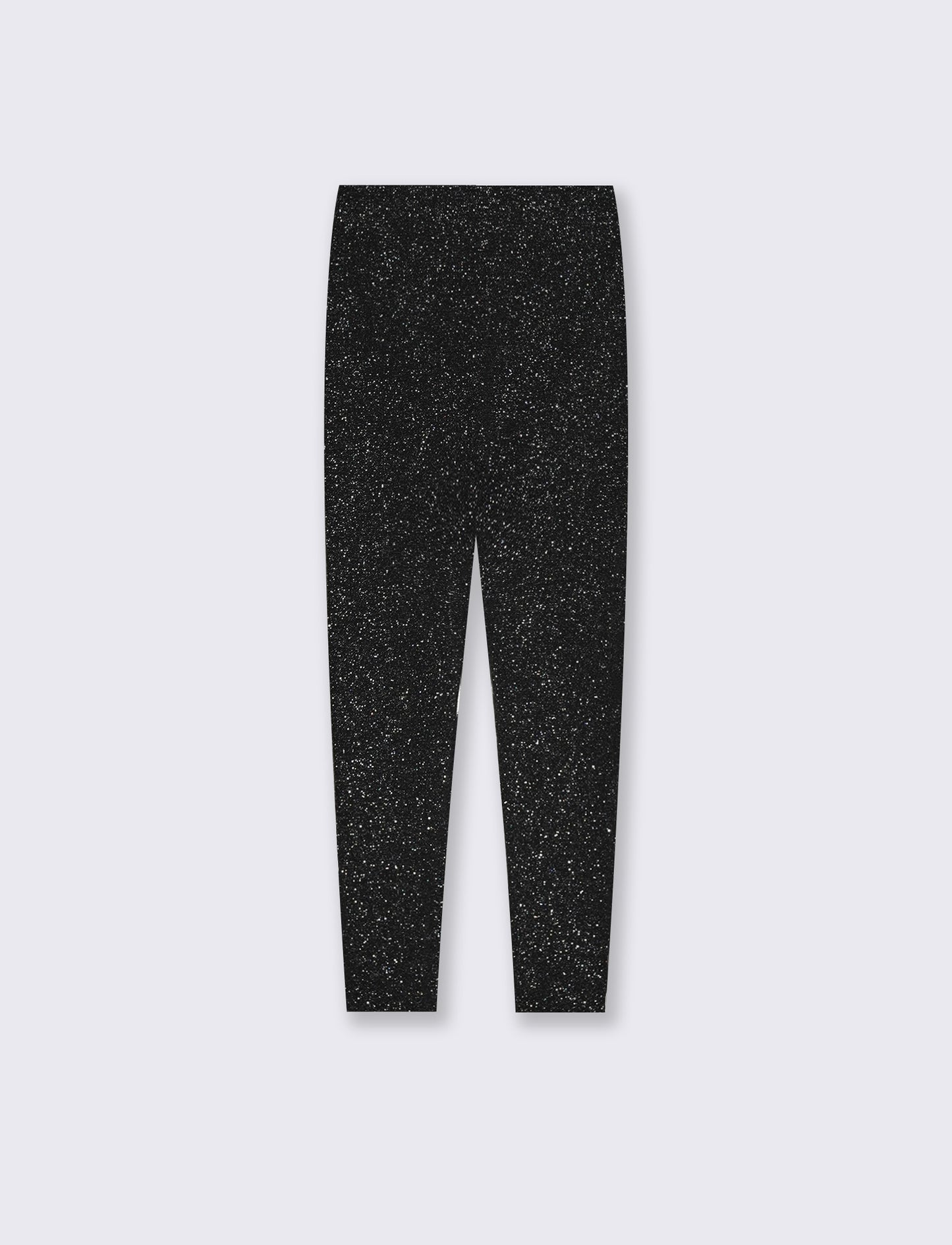 Leggings effetto brillantinato. - Nero