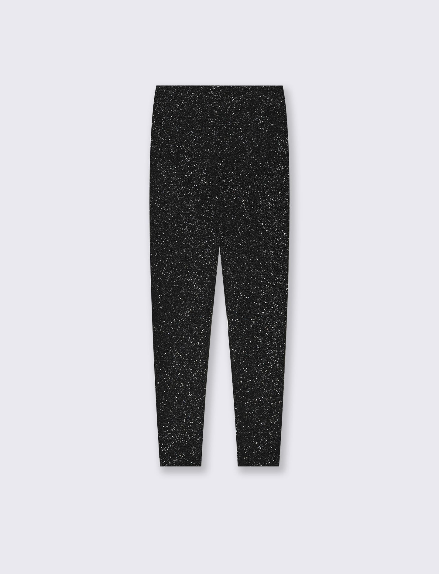 Leggings effetto brillantinato. - Nero