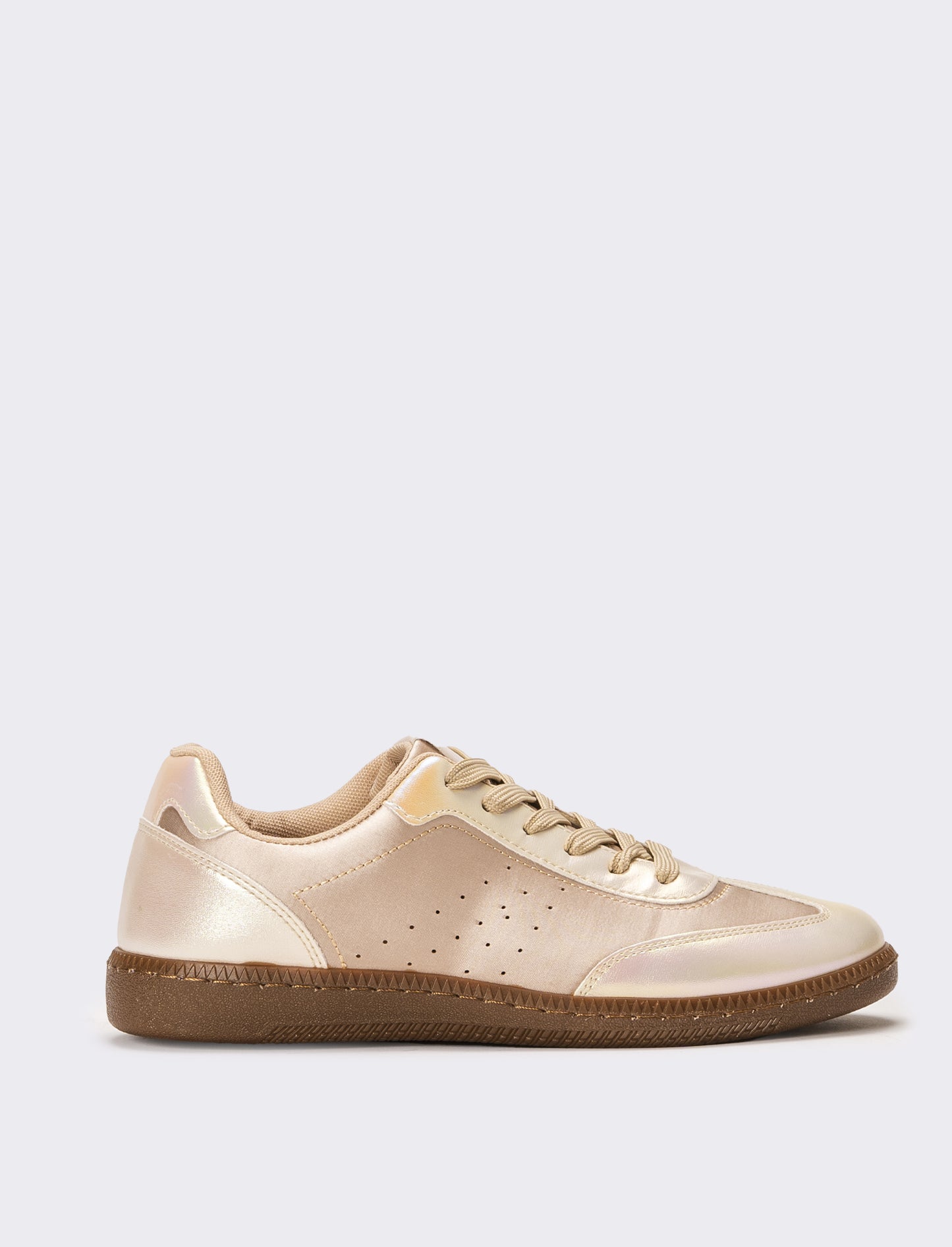 Sneakers in raso da donna - Beige