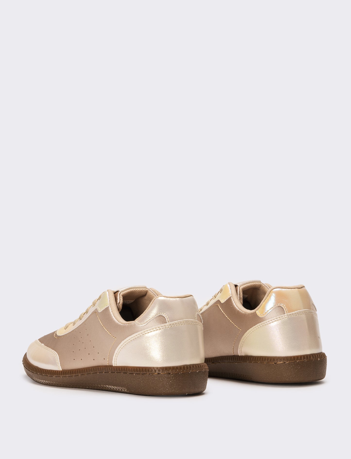 Sneakers in raso da donna - Beige