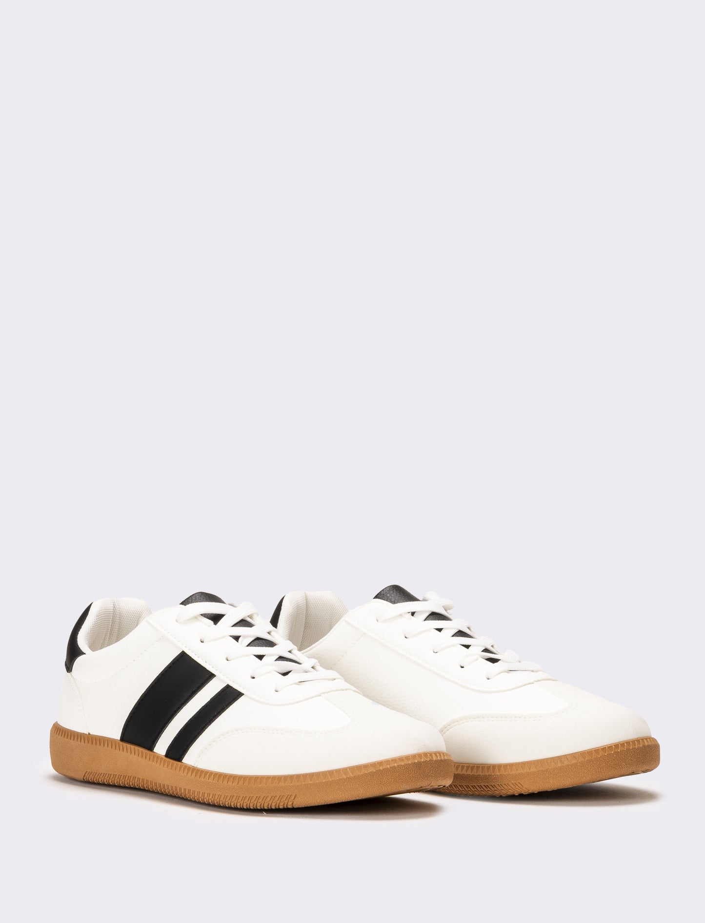Sneakers con riporti da uomo - Bianco