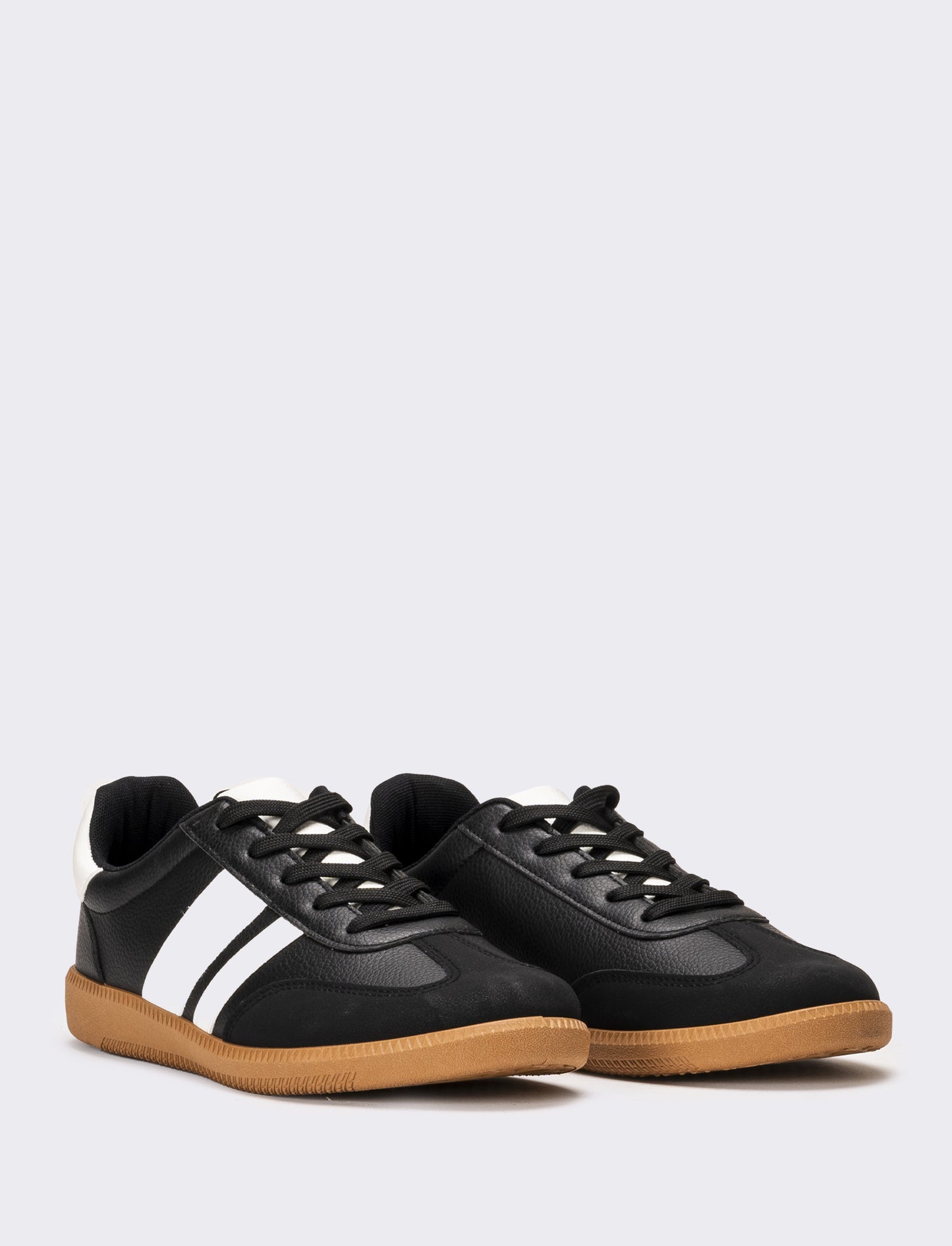 Sneakers con riporti da uomo - Nero