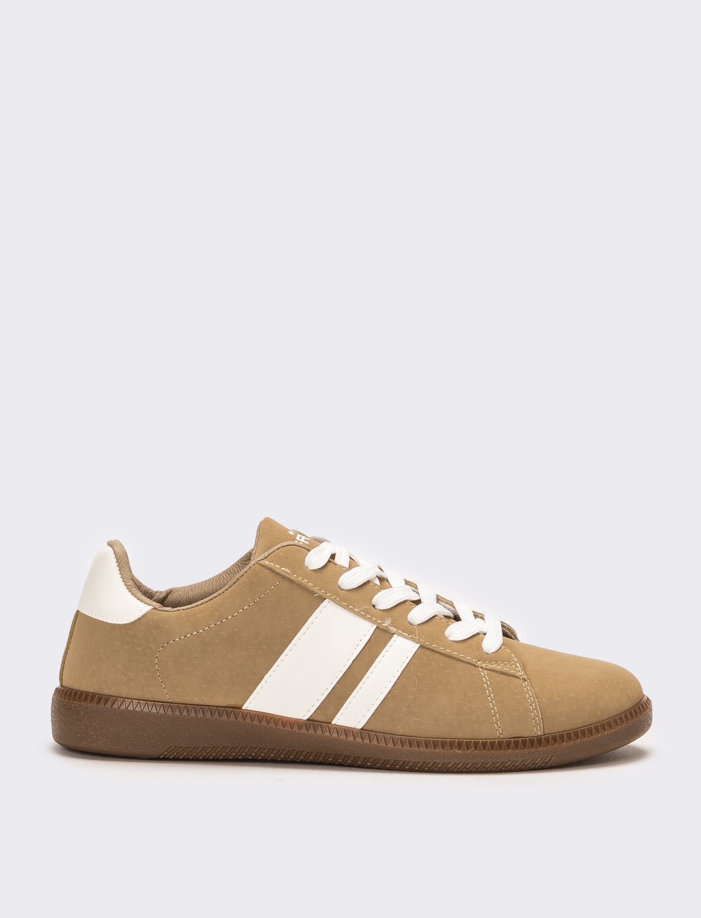 Sneakers scamosciata da uomo - Grigio tortora