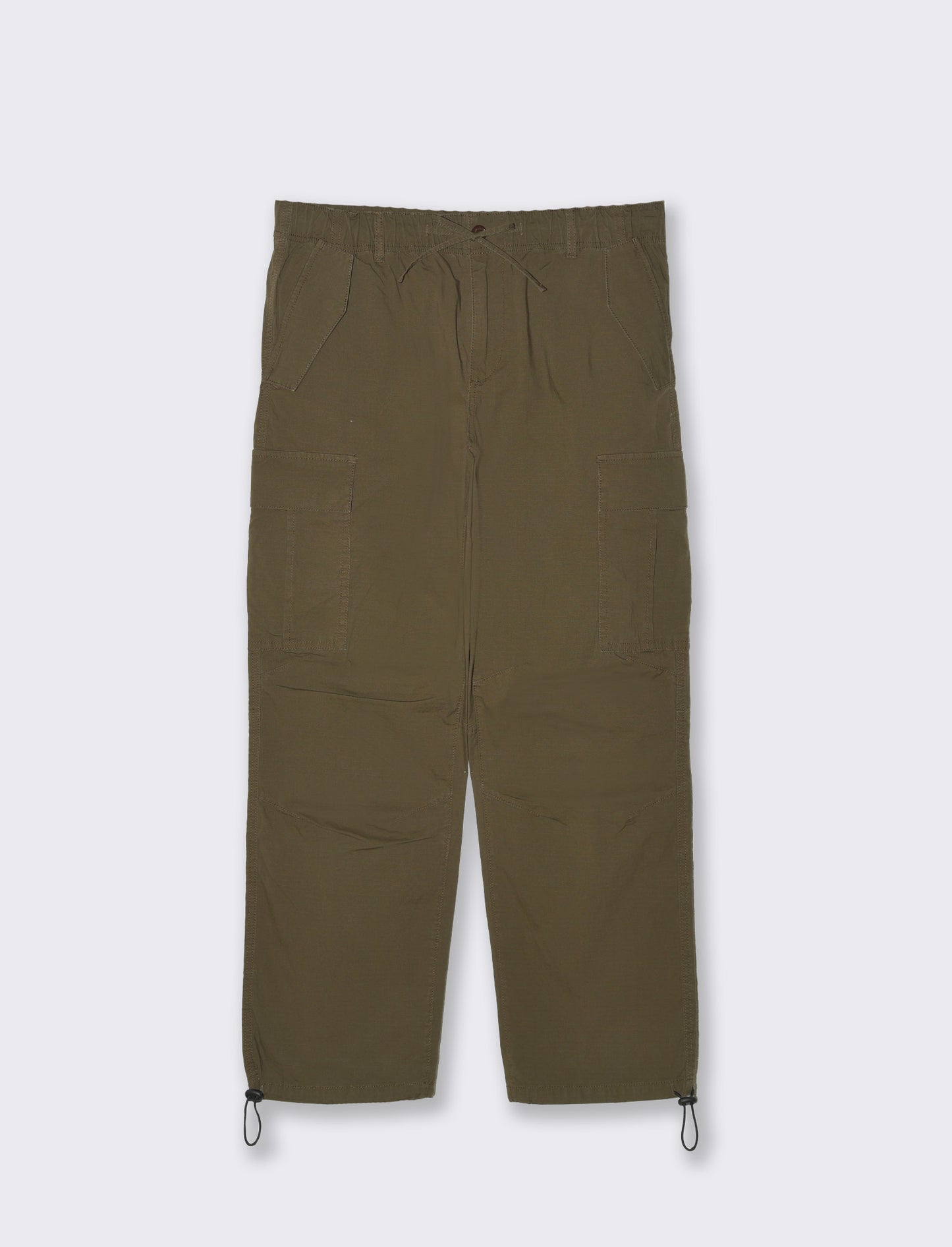 Pantaloni cargo parachute fit da uomo - Verde kaki
