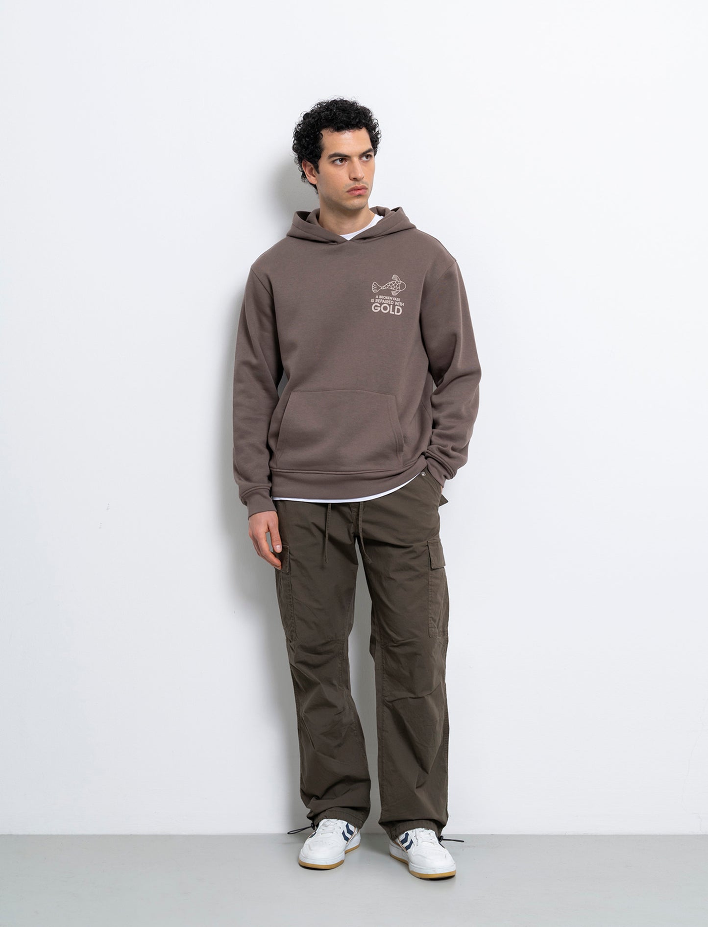 Pantaloni cargo parachute fit da uomo - Verde kaki