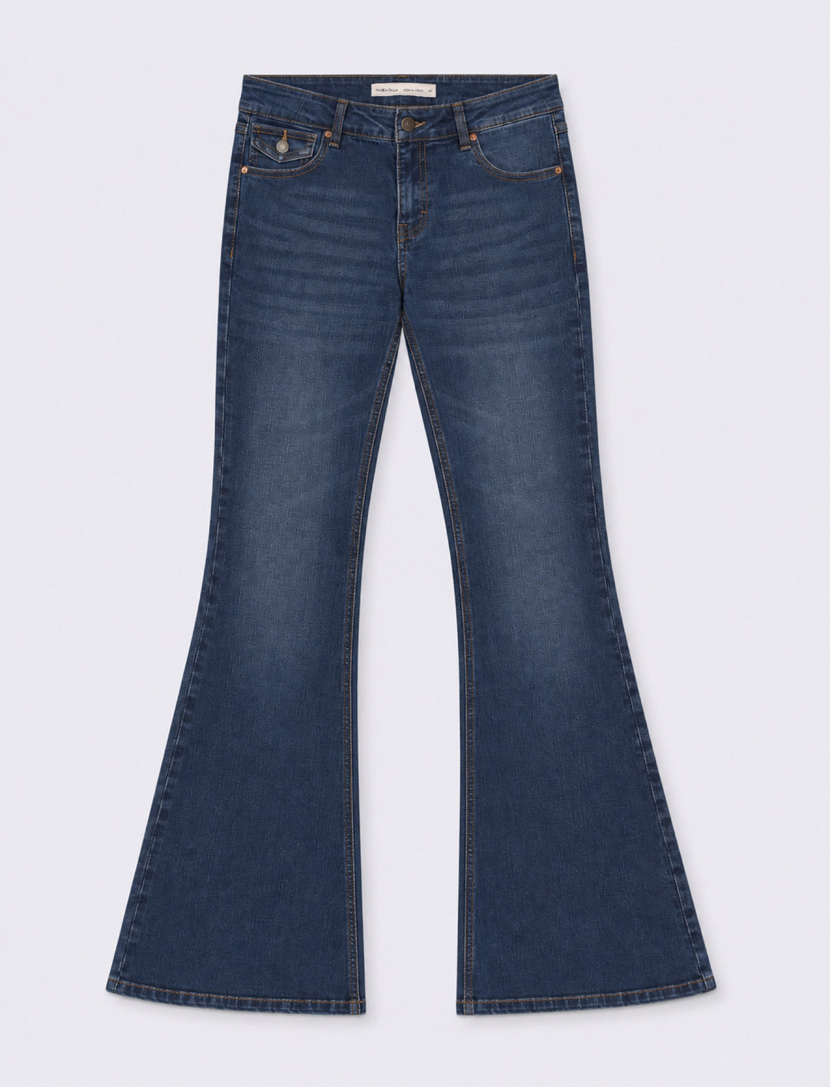Jeans 5 tasche a zampa - Denim