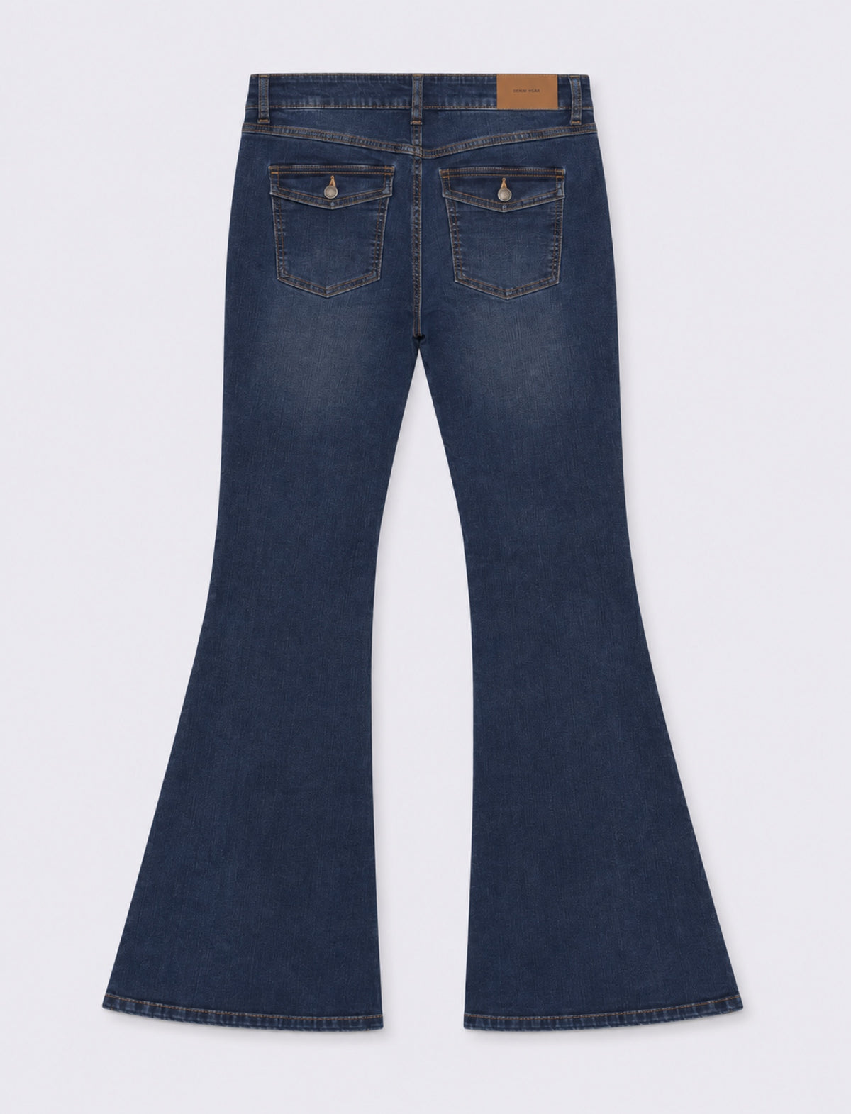 Jeans 5 tasche a zampa - Denim
