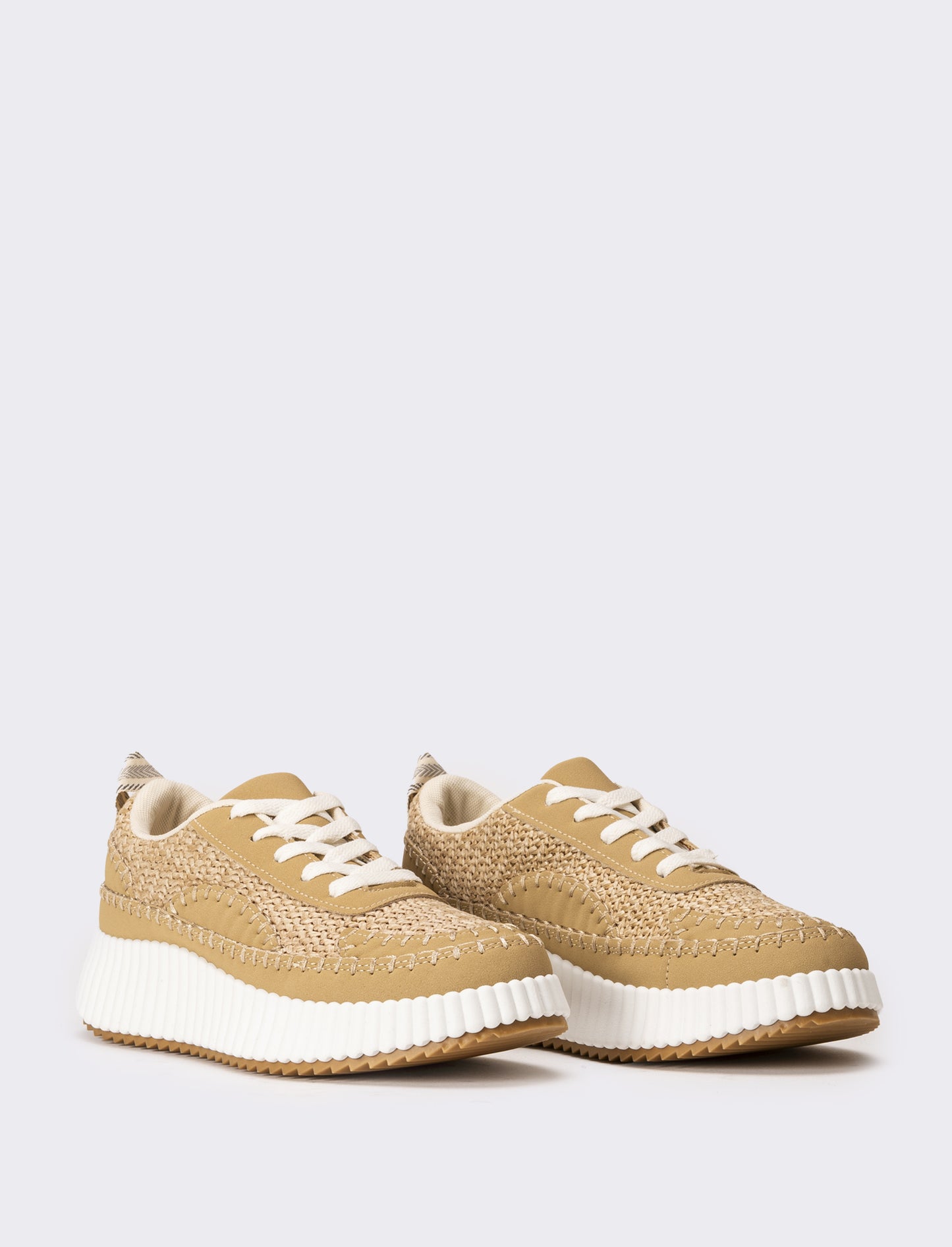 Sneakers in rafia da donna - Beige