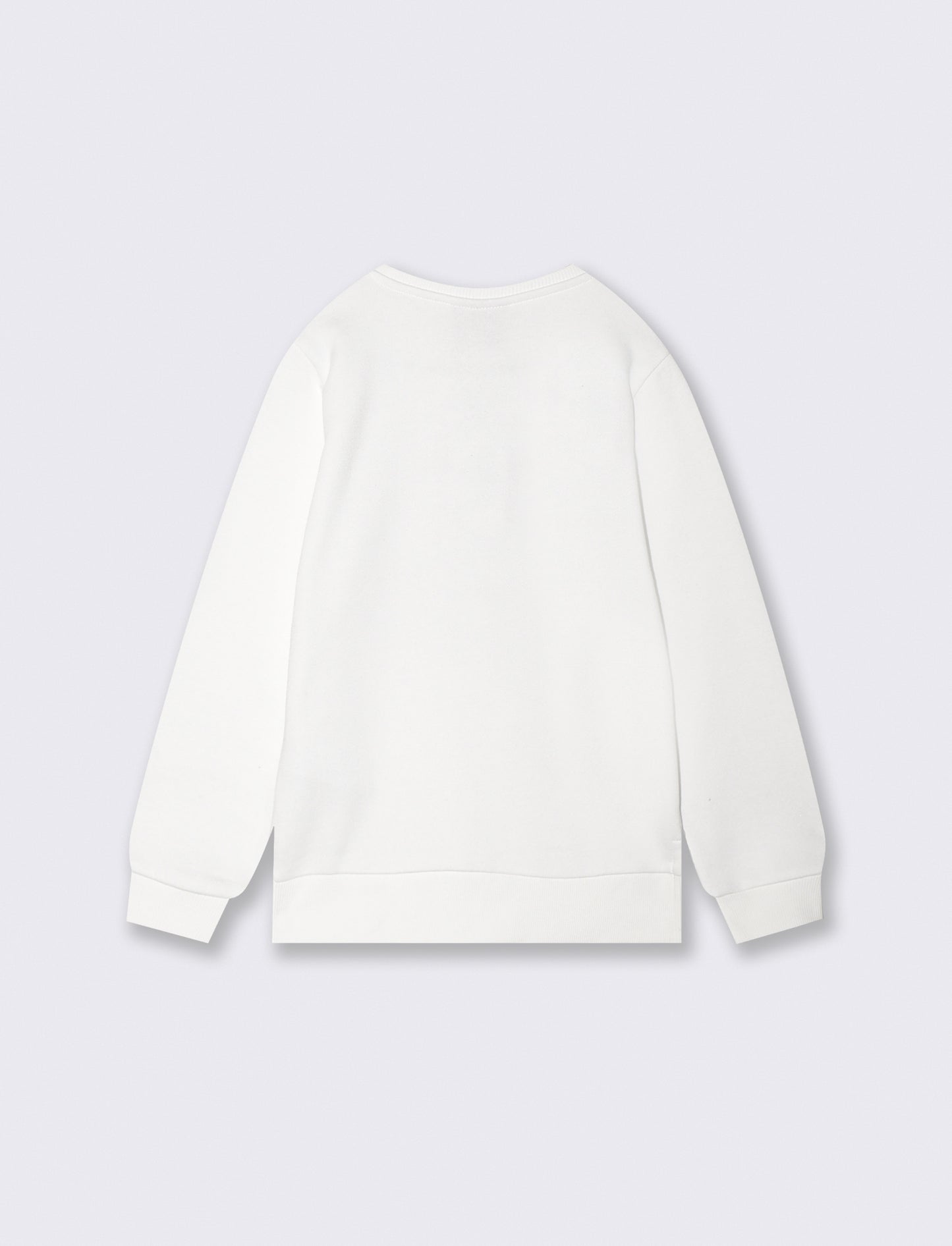 Christmas crew neck long sleeve sweatshirt - White