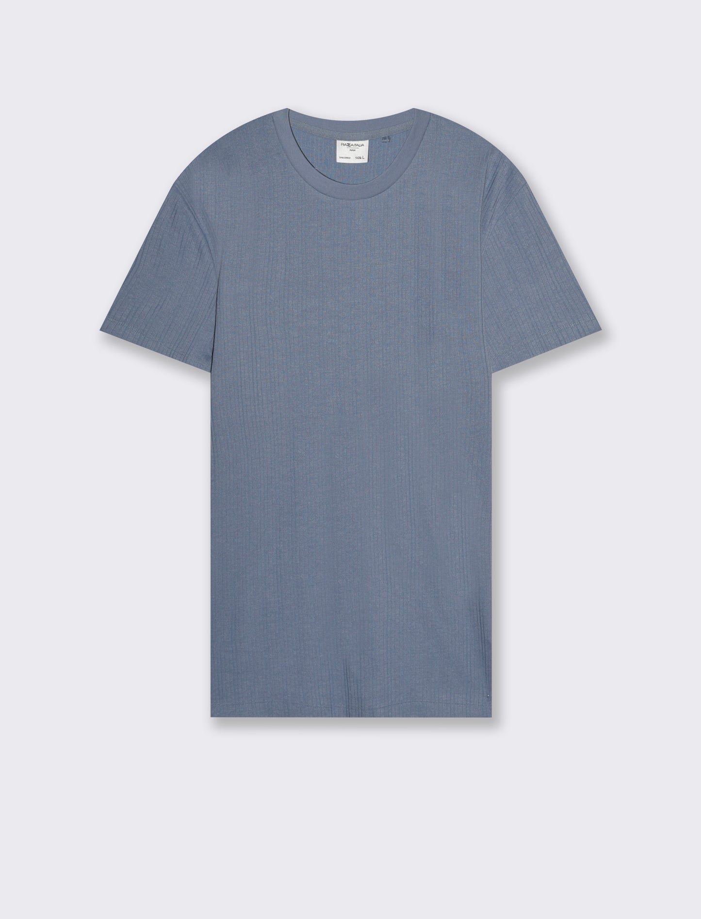 T-shirt a coste effetto maglia da uomo - CARTA DA ZUCCHERO