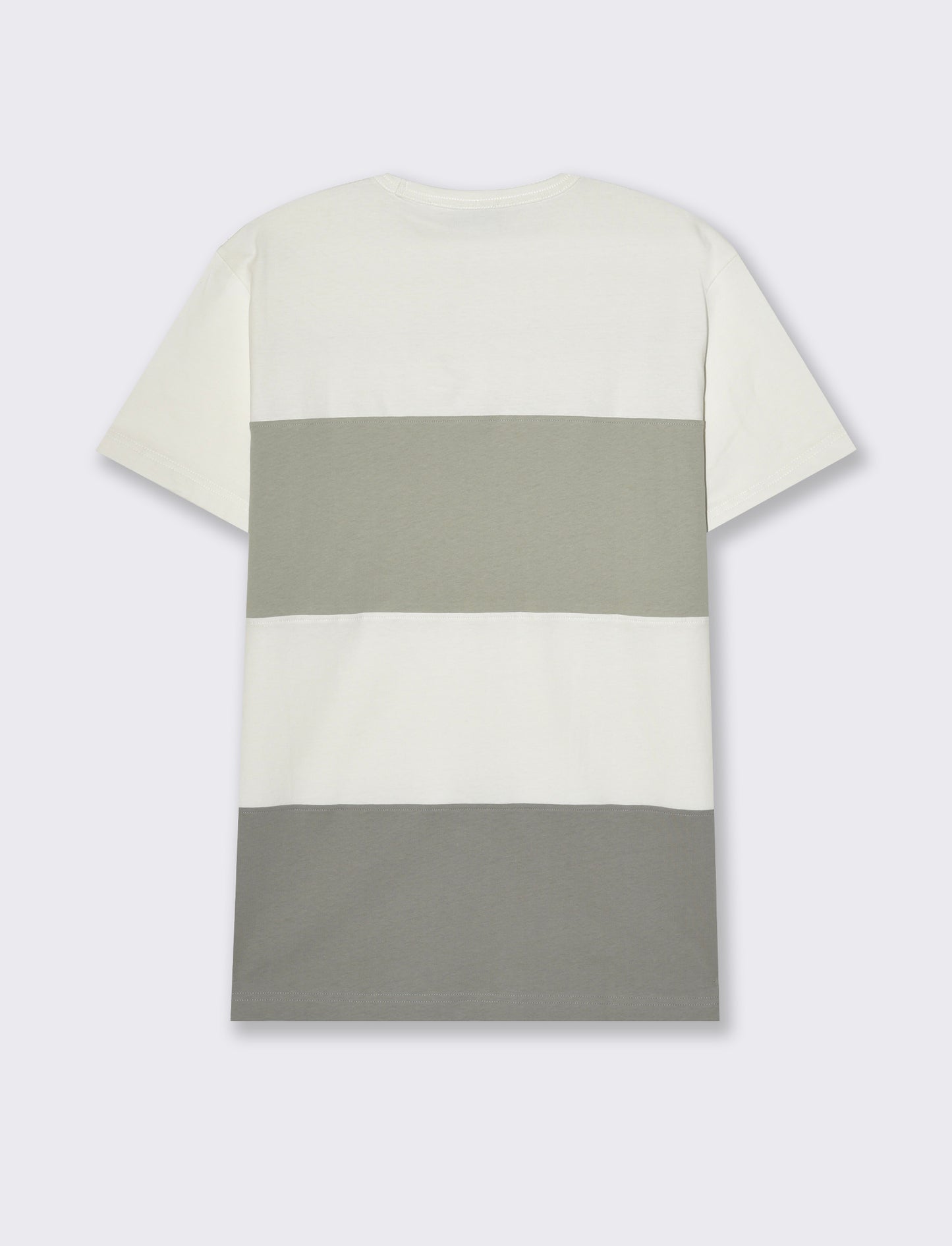 T-shirt a fasce da uomo - Bianco