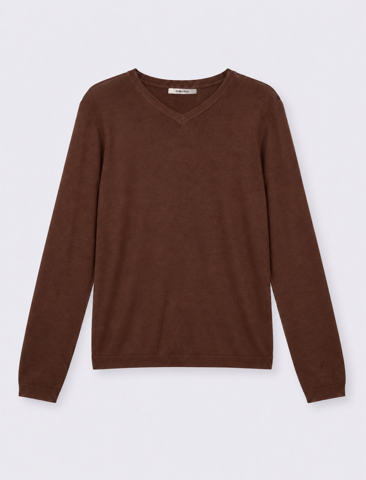MAGLIA ML SCOLLO V - Marrone