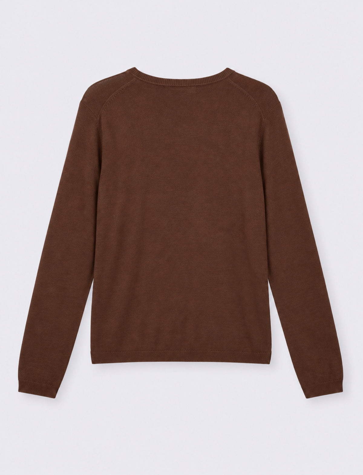 MAGLIA ML SCOLLO V - Marrone