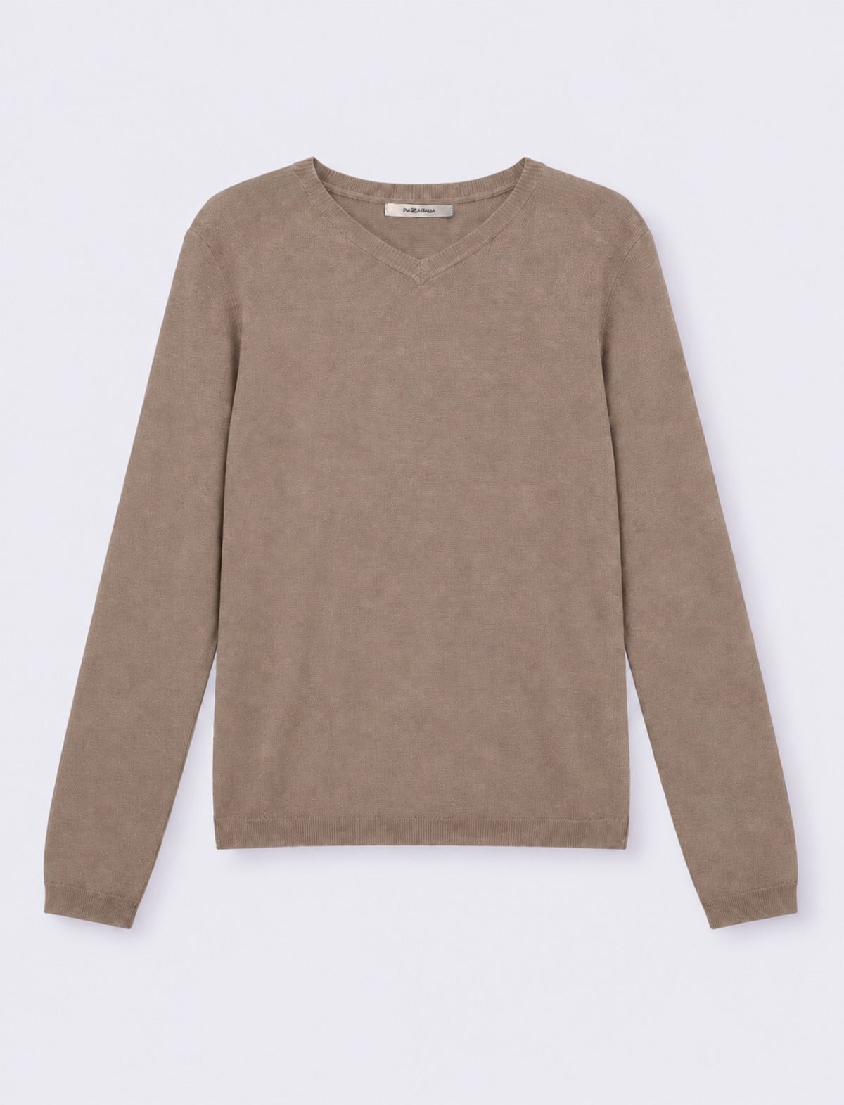 MAGLIA ML SCOLLO V - Grigio talpa
