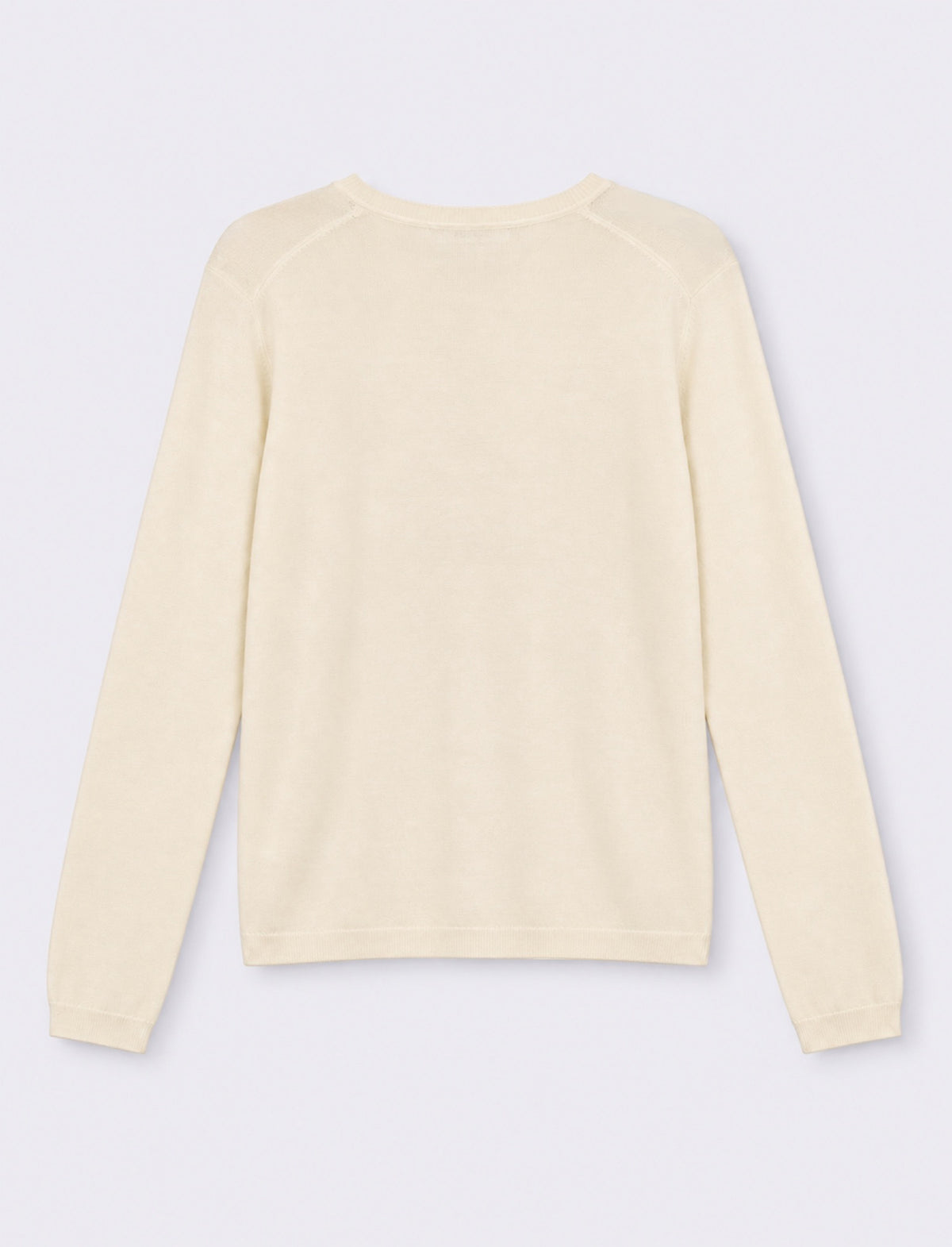 MAGLIA ML SCOLLO V - Avorio