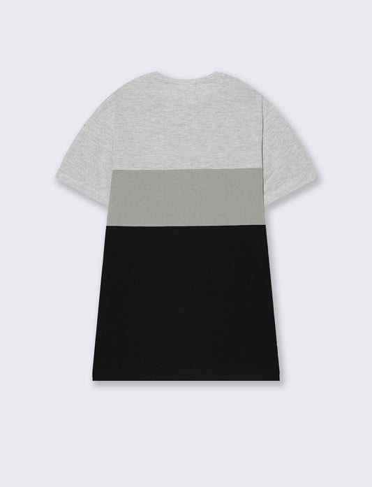 T-shirt con taschino da uomo - Nero