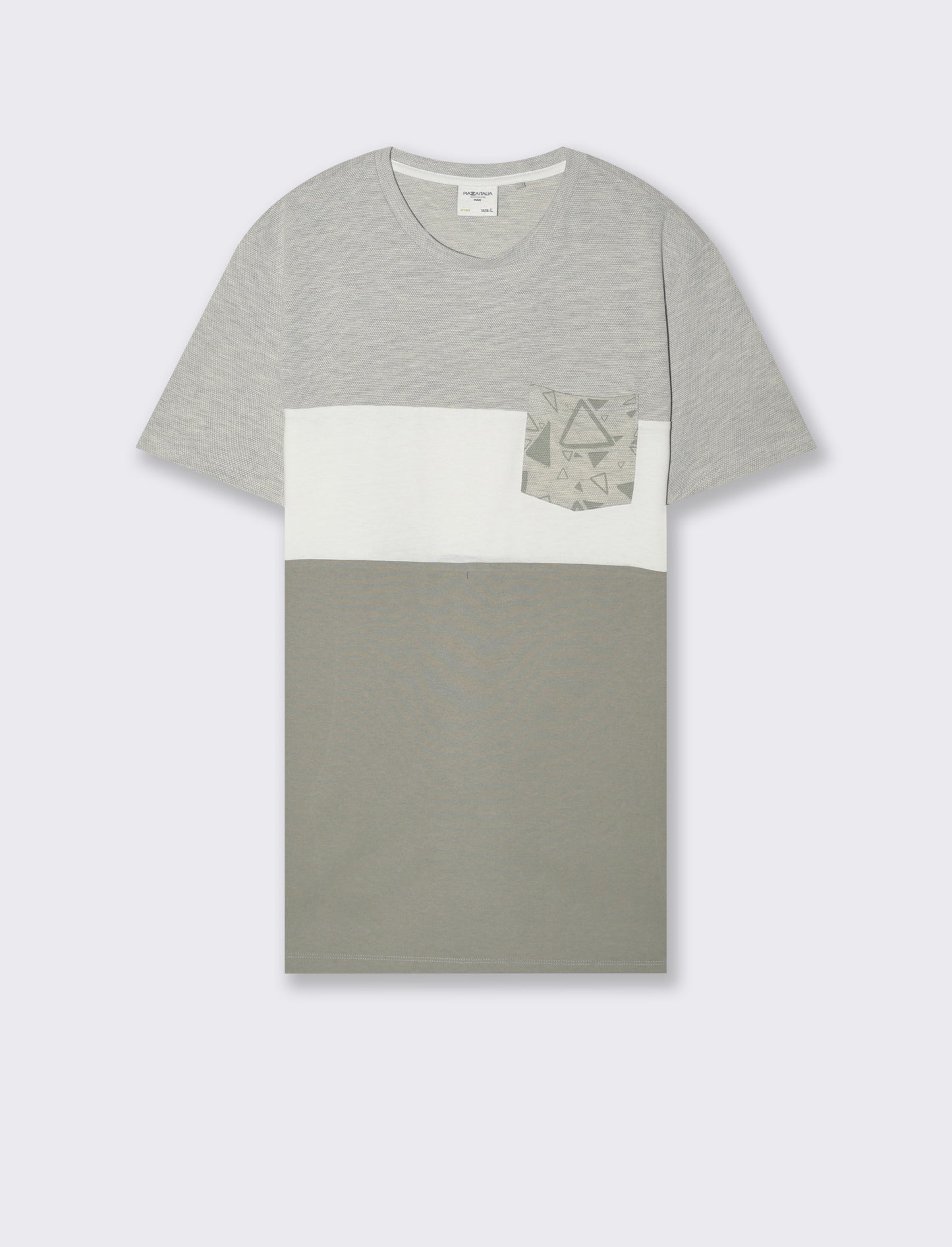 T-shirt con taschino da uomo - Verde