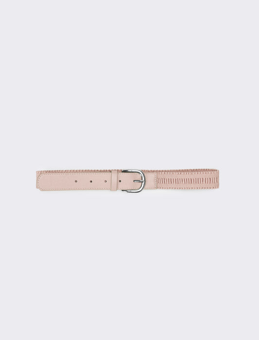 Cintura bambina goffrata - Rosa