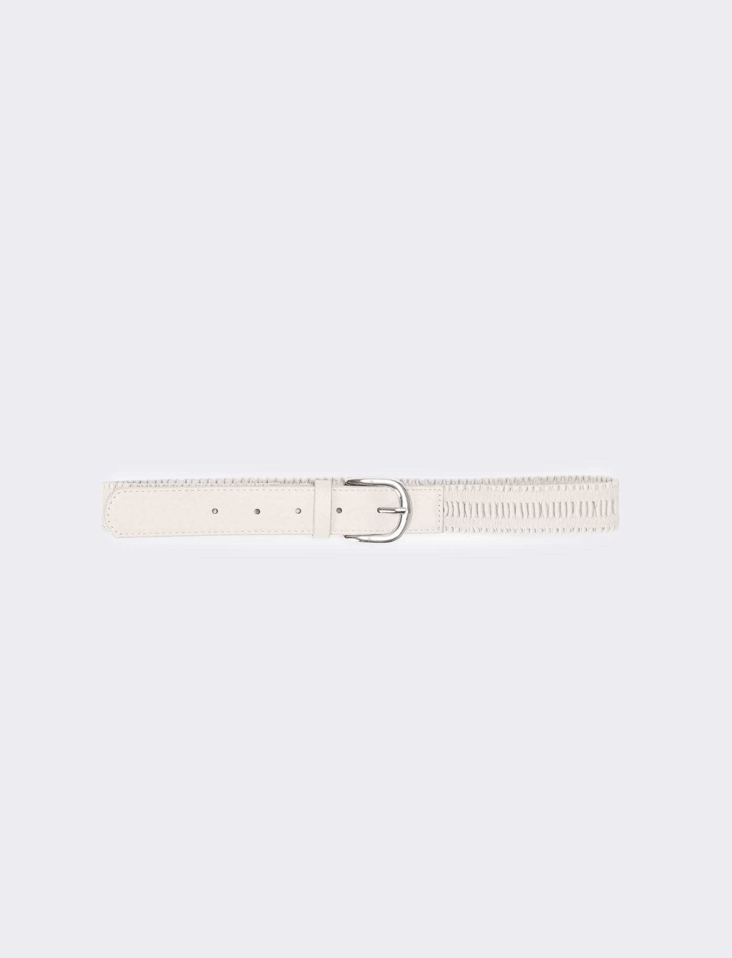 Cintura bambina goffrata - Bianco