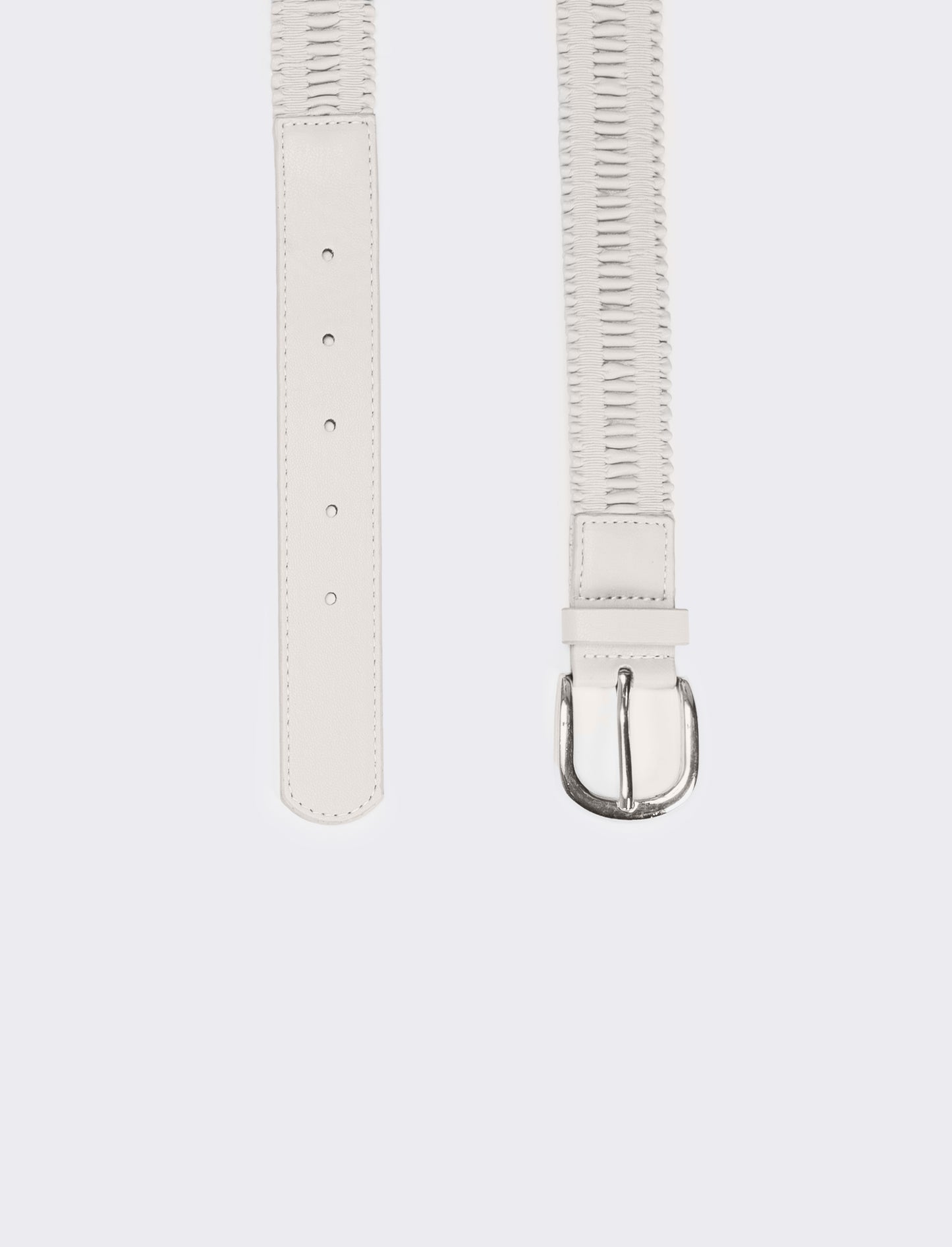 Cintura bambina goffrata - Bianco