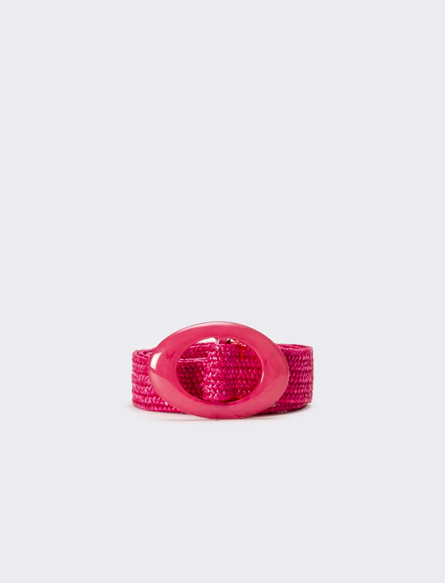 Cintura bambina ovale fibbia - Fuxia