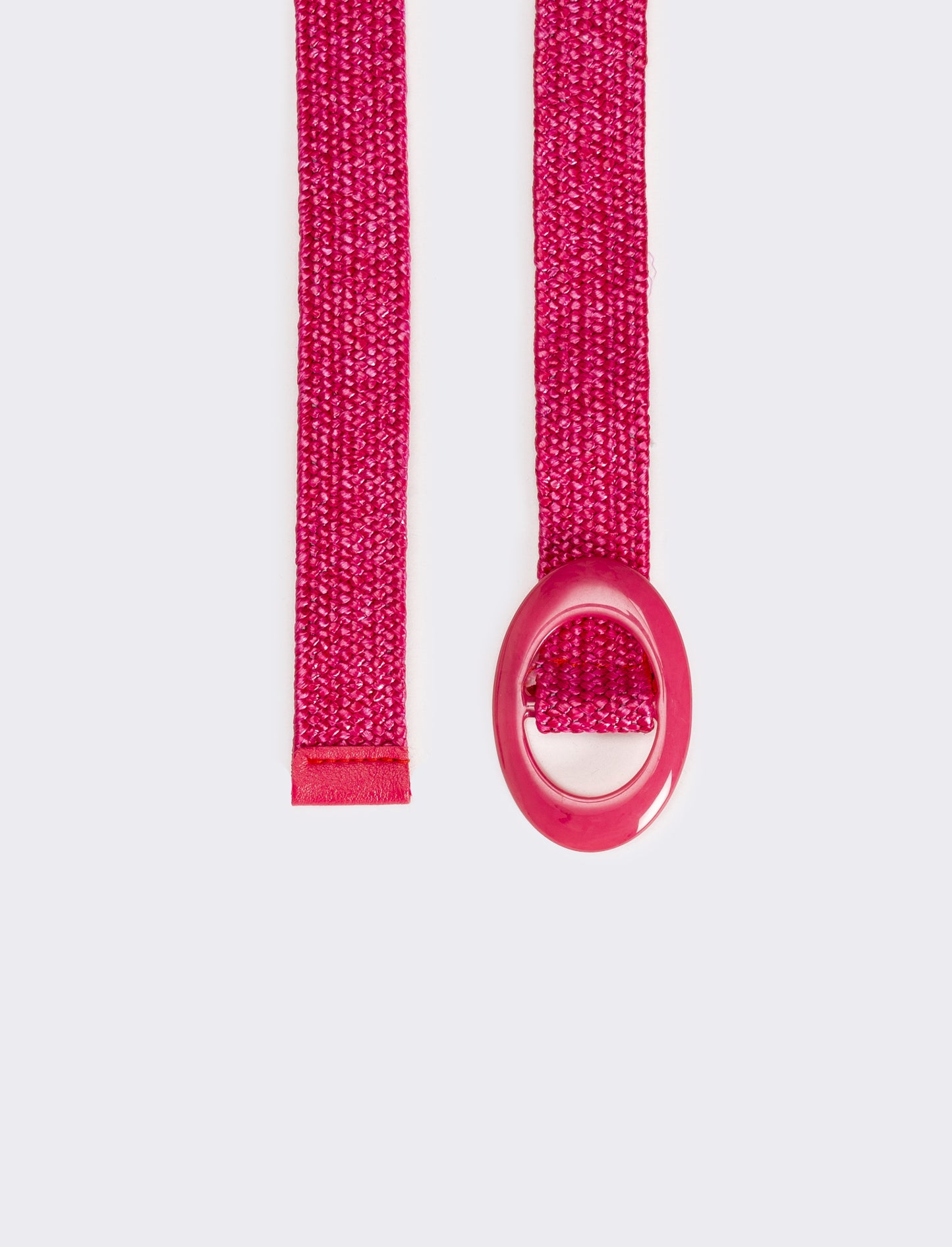 Cintura bambina ovale fibbia - Fuxia