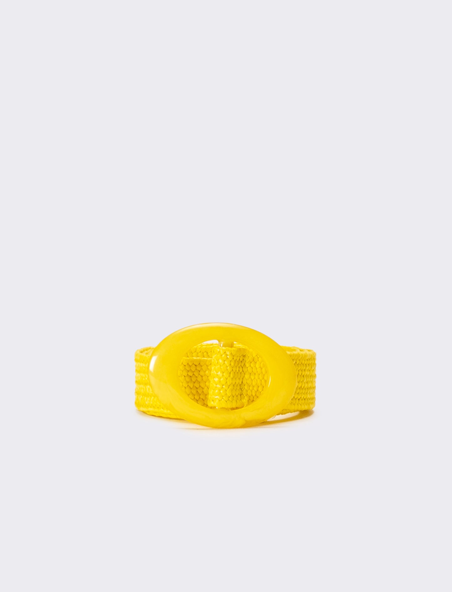 Cintura bambina ovale fibbia - Giallo