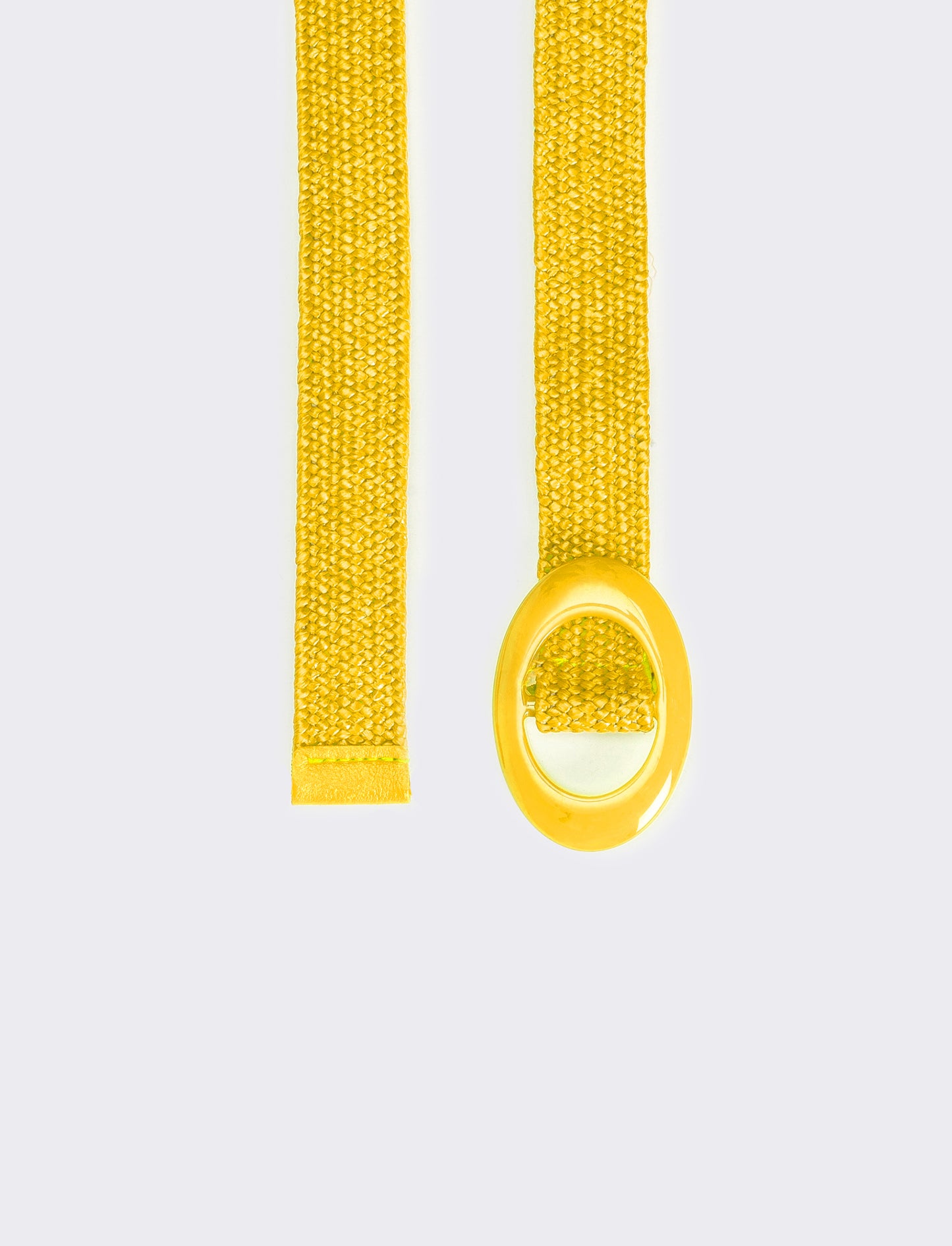 Cintura bambina ovale fibbia - Giallo