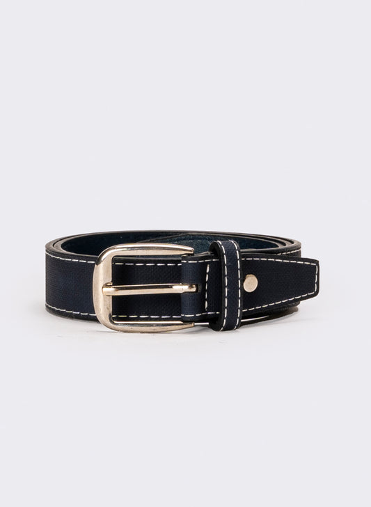 Cintura bambino con impunture - Blu