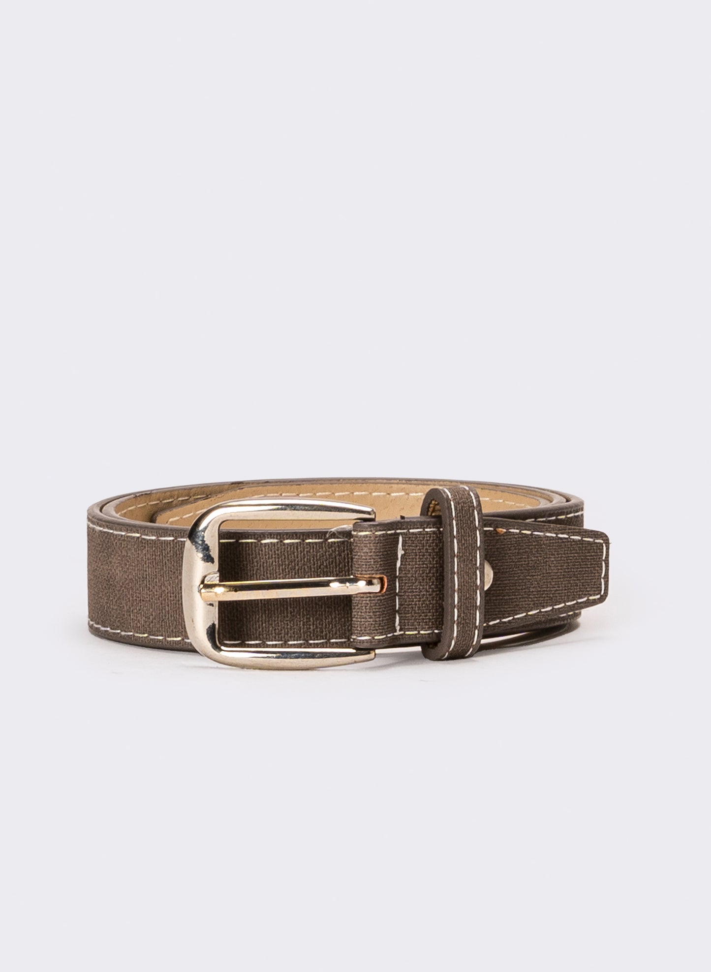 Cintura bambino con impunture - Grigio