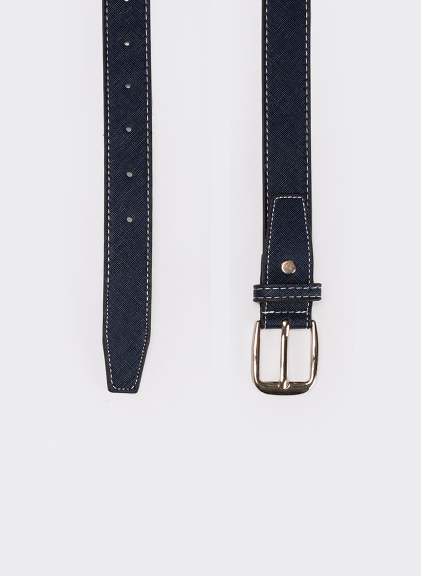 Cintura bambino in saffiano - Nero