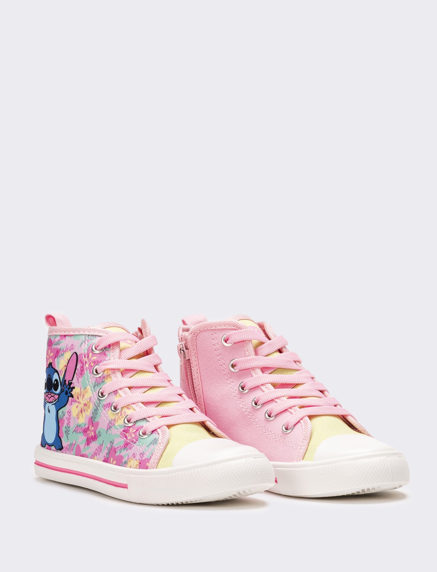 Sneakers a collo alto Stitch ©  da bambina - Rosa