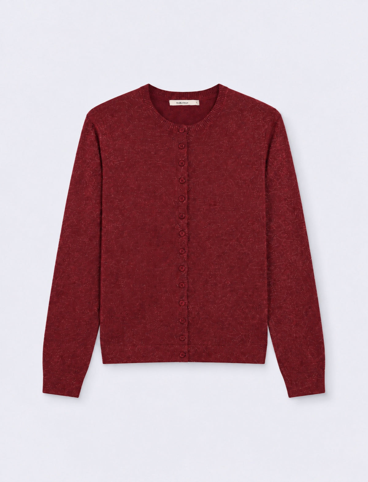 MAGLIA ML LUREX - Rosso rubino
