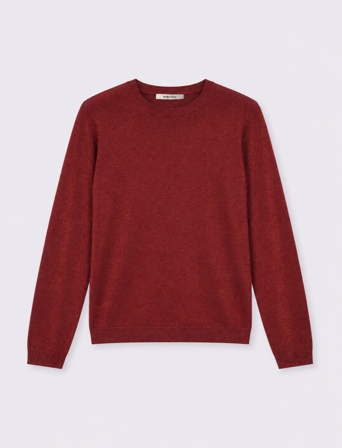 MAGLIA ML LUREX - Rosso rubino
