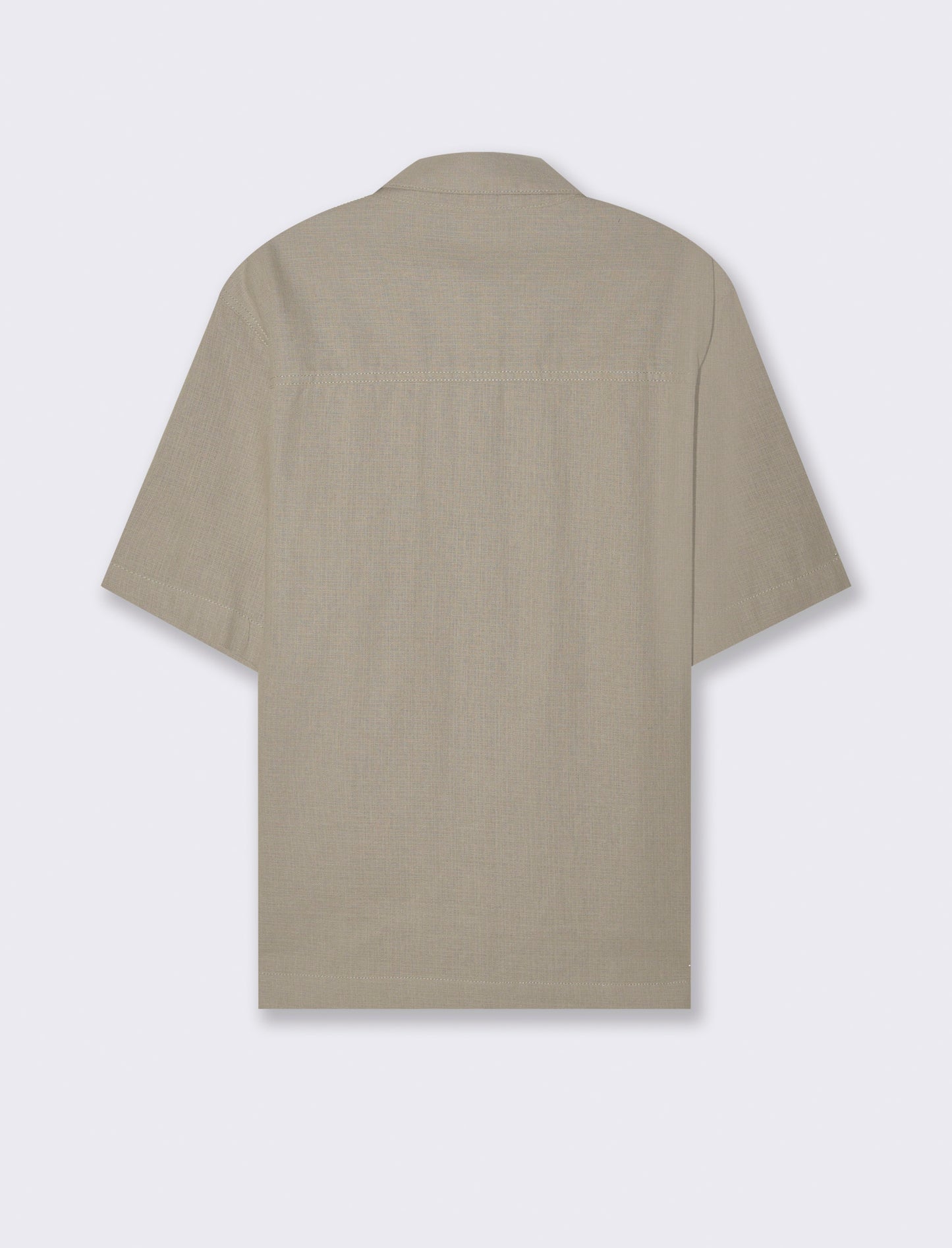 Camicia in tessuto armaturato da uomo - Verde salvia