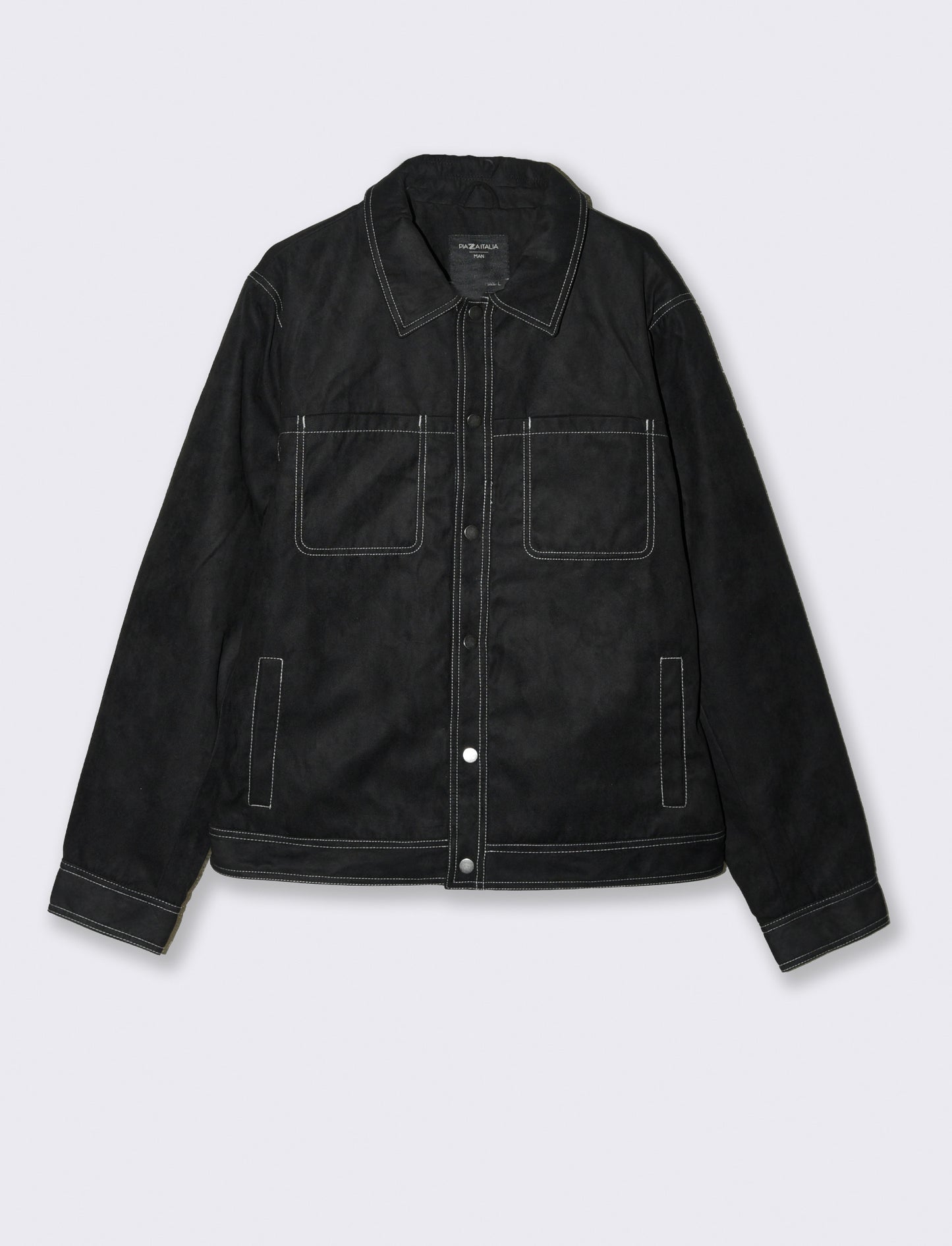 Man's suede effect jacket - Black