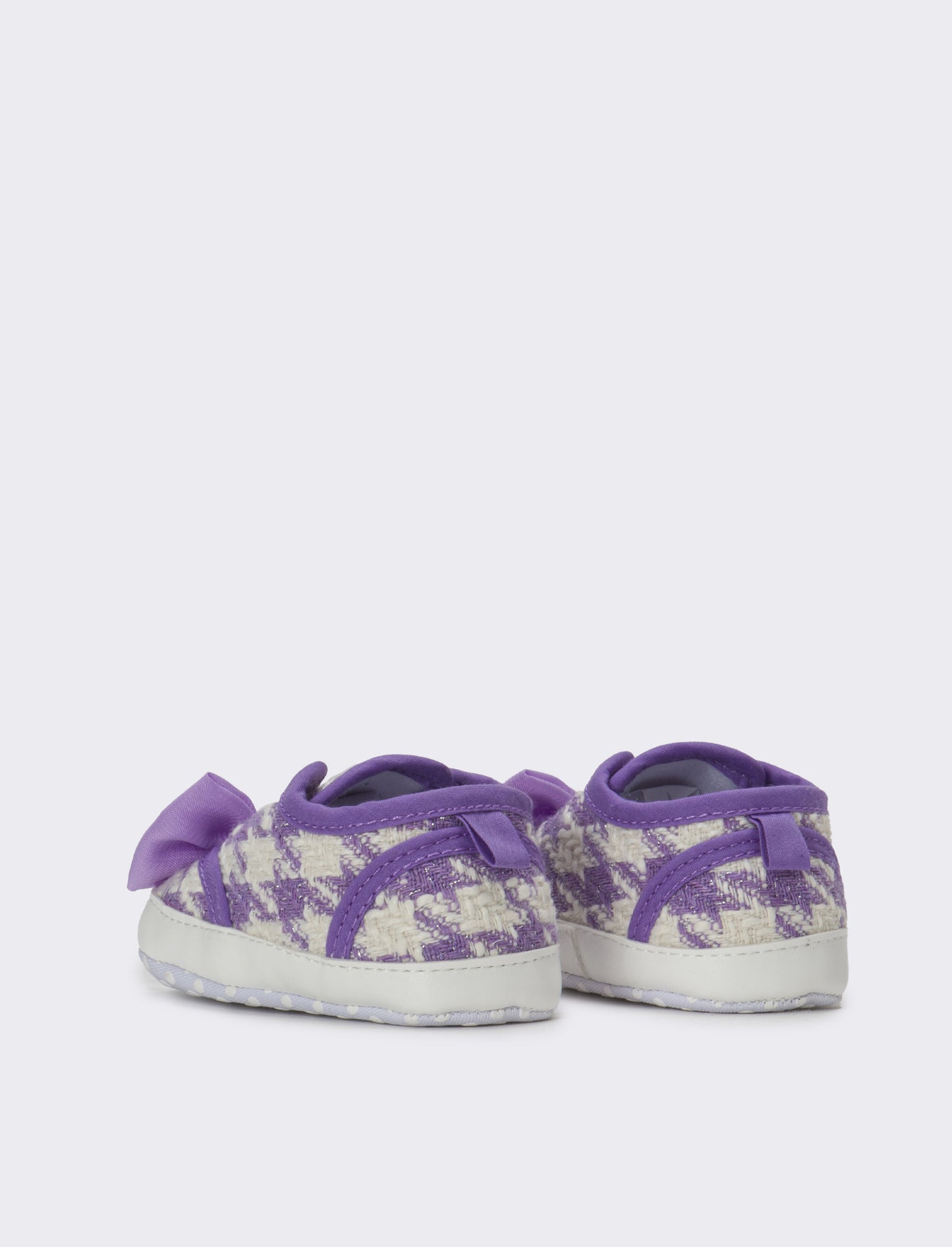 Scarpa in tweed da neonata - Lilla