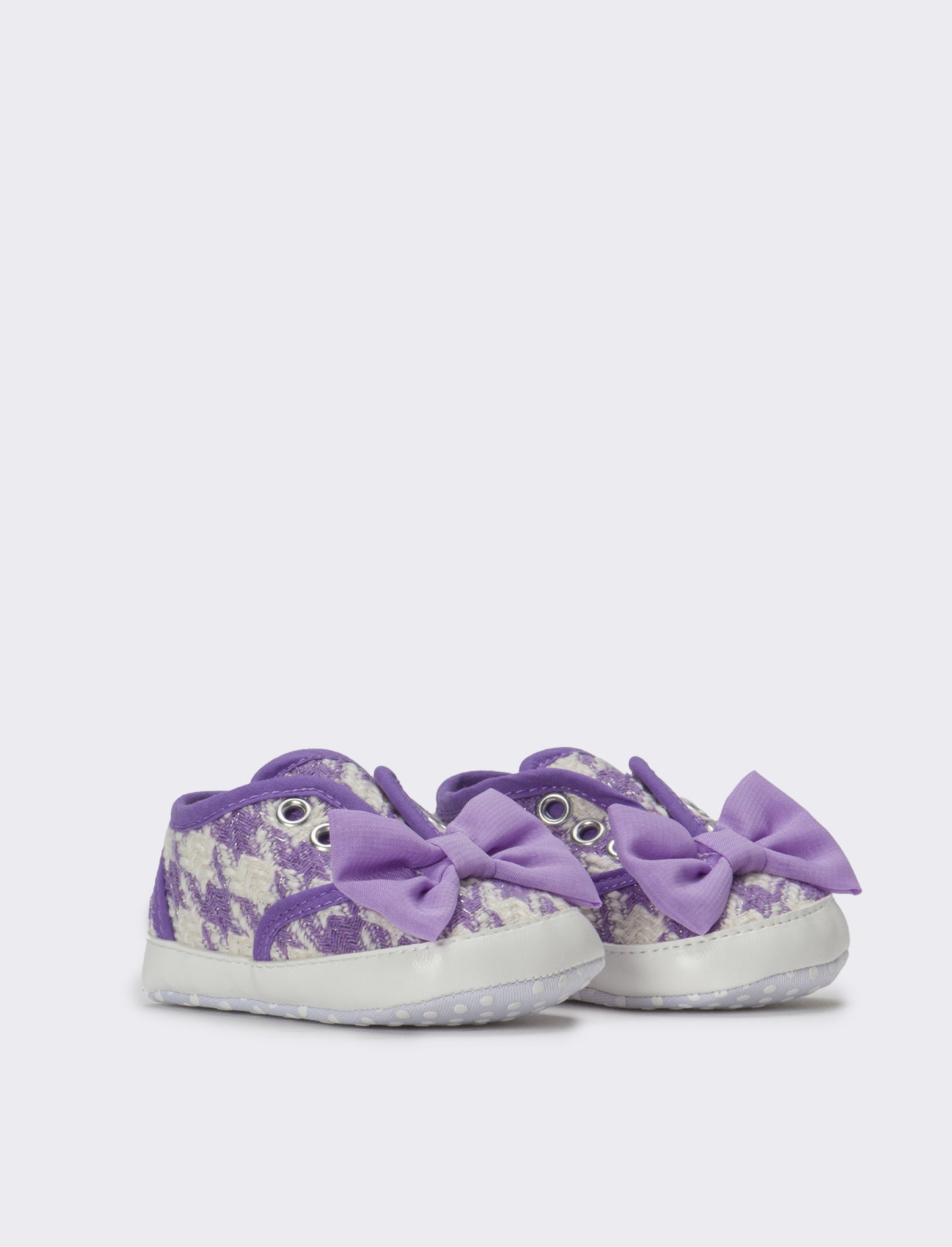 Scarpa in tweed da neonata - Lilla