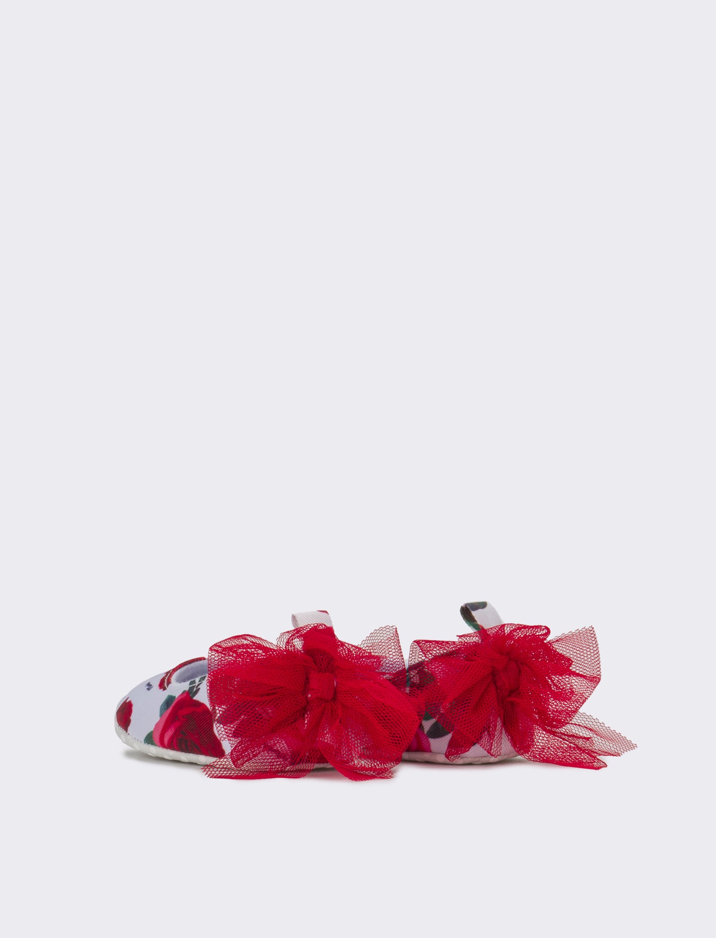 Ballerina con fiocco in tuller da neonata - Rosa