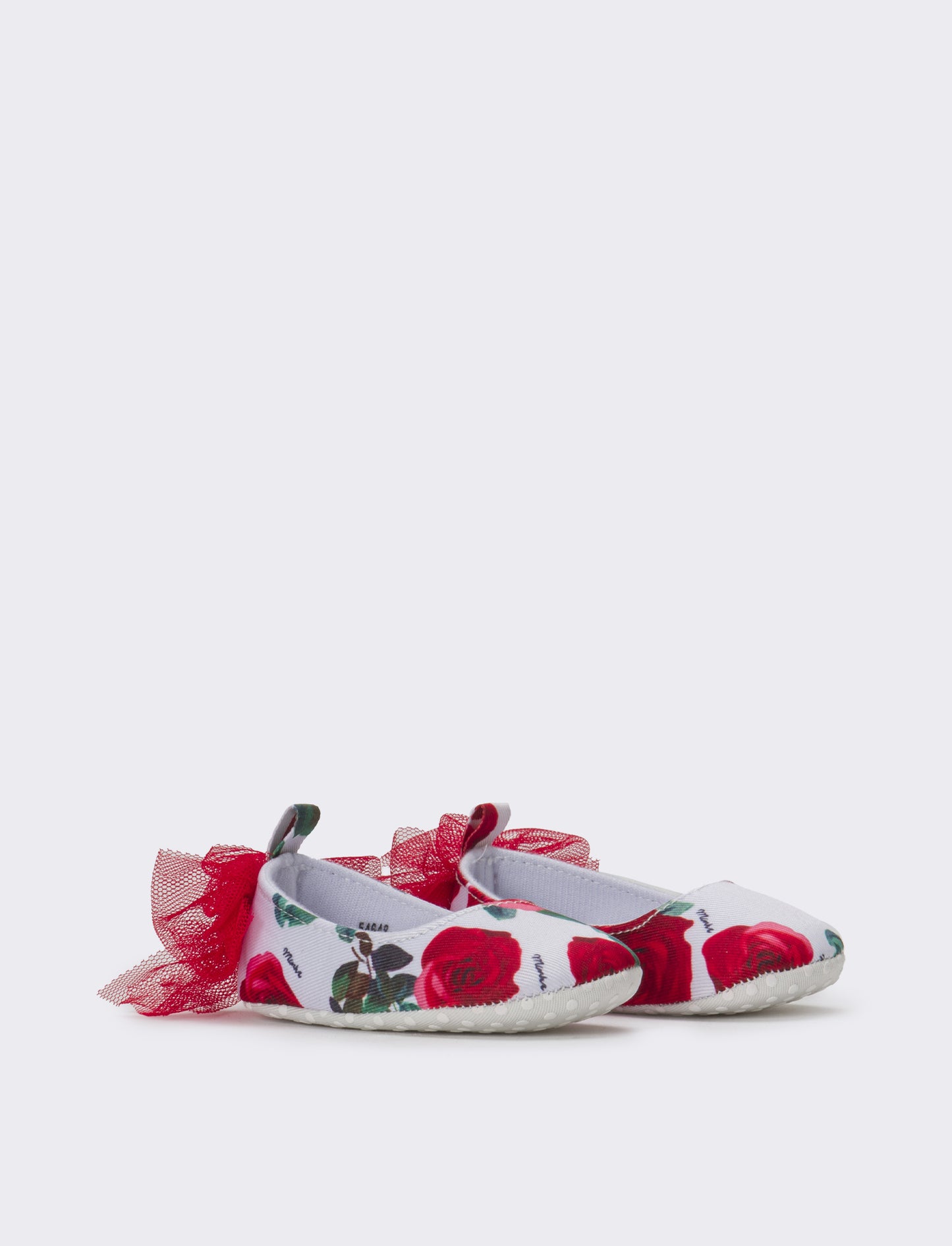 Ballerina con fiocco in tuller da neonata - Rosa
