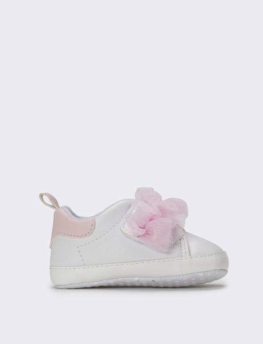 Scarpa con strappo da neonata - Bianco